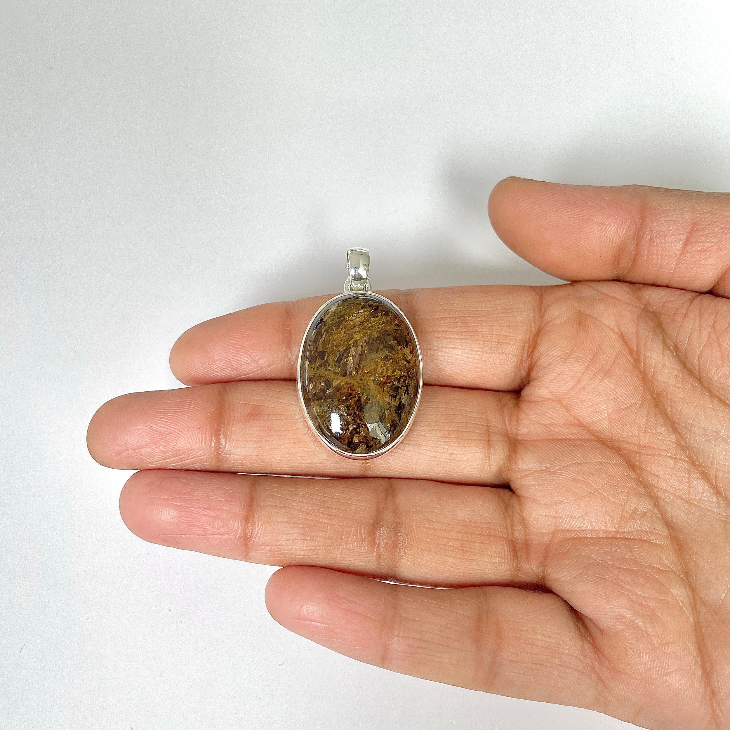 Bronzite Pendant-(BRZ-1-19)