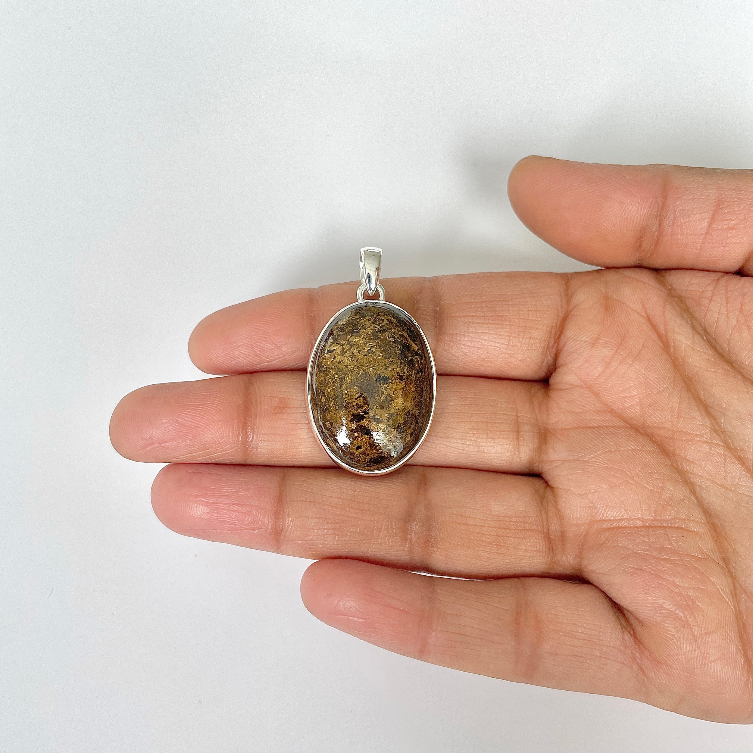 Bronzite Pendant-(BRZ-1-37)