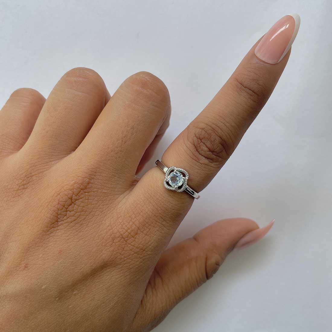 Blue Topaz Ring-(BTZ-RDR-27.)