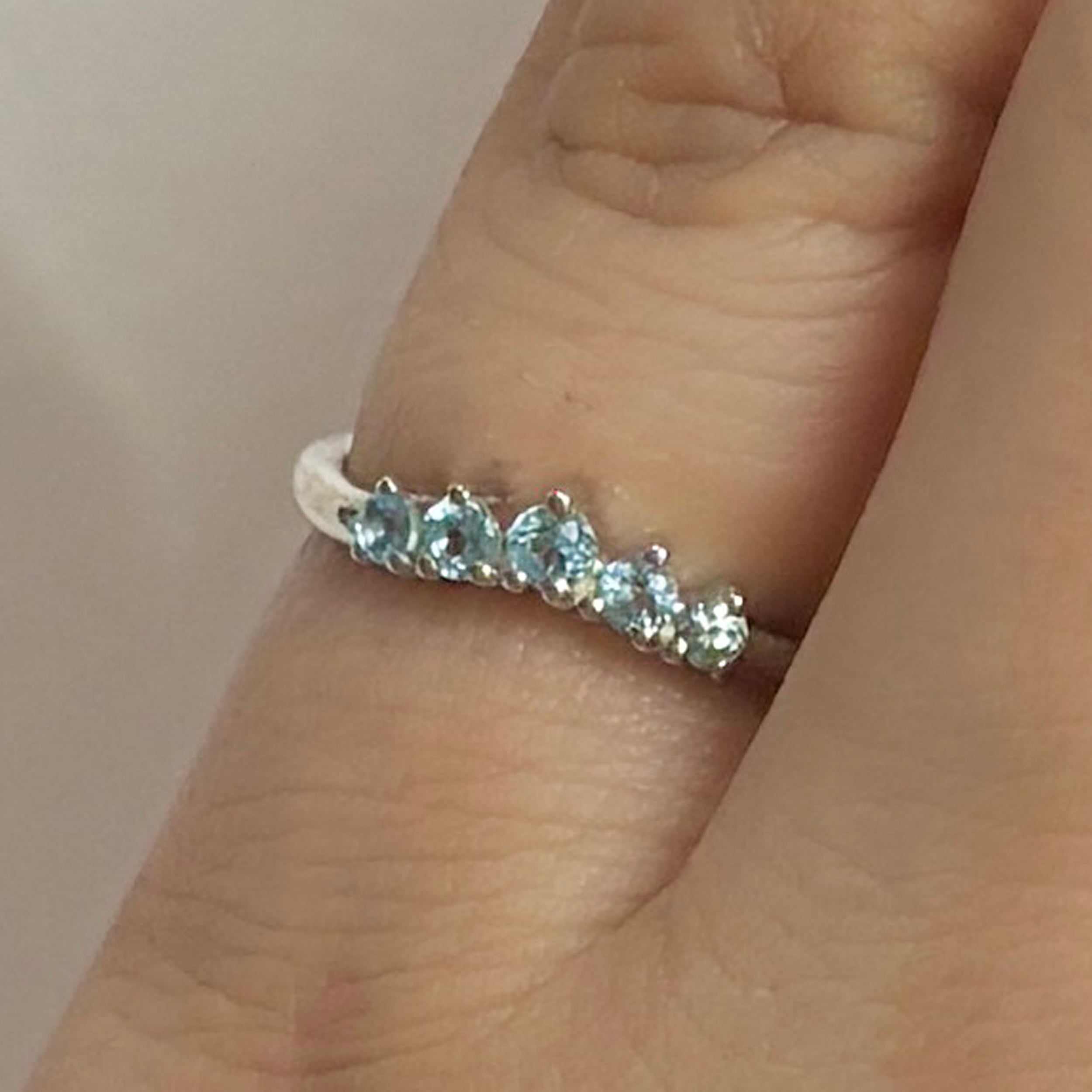 Blue Topaz Ring-(BTZ-RR-326.)