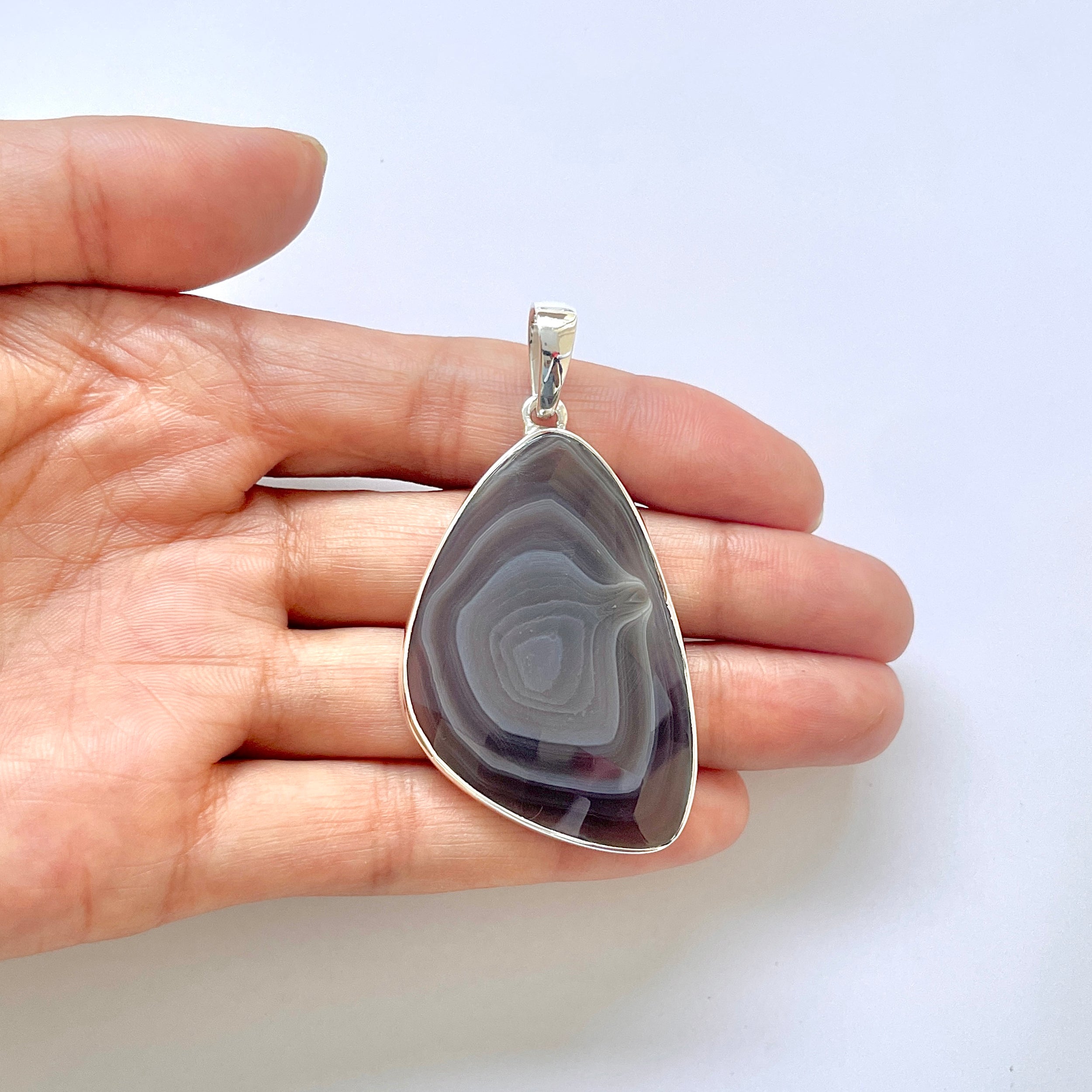 Botswana Agate Pendant-(BWA-1-18)