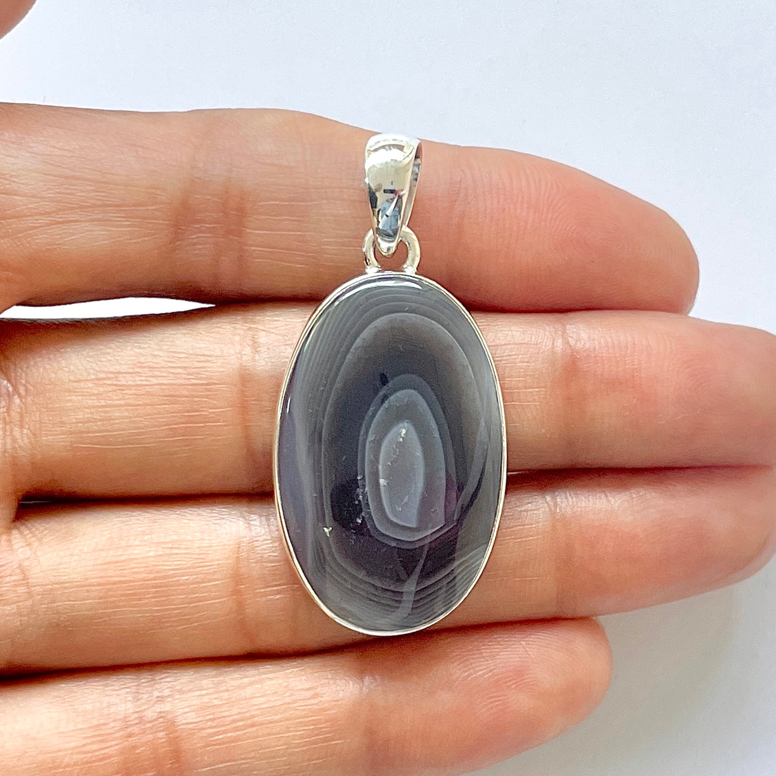 Botswana Agate Pendant-(BWA-1-2)