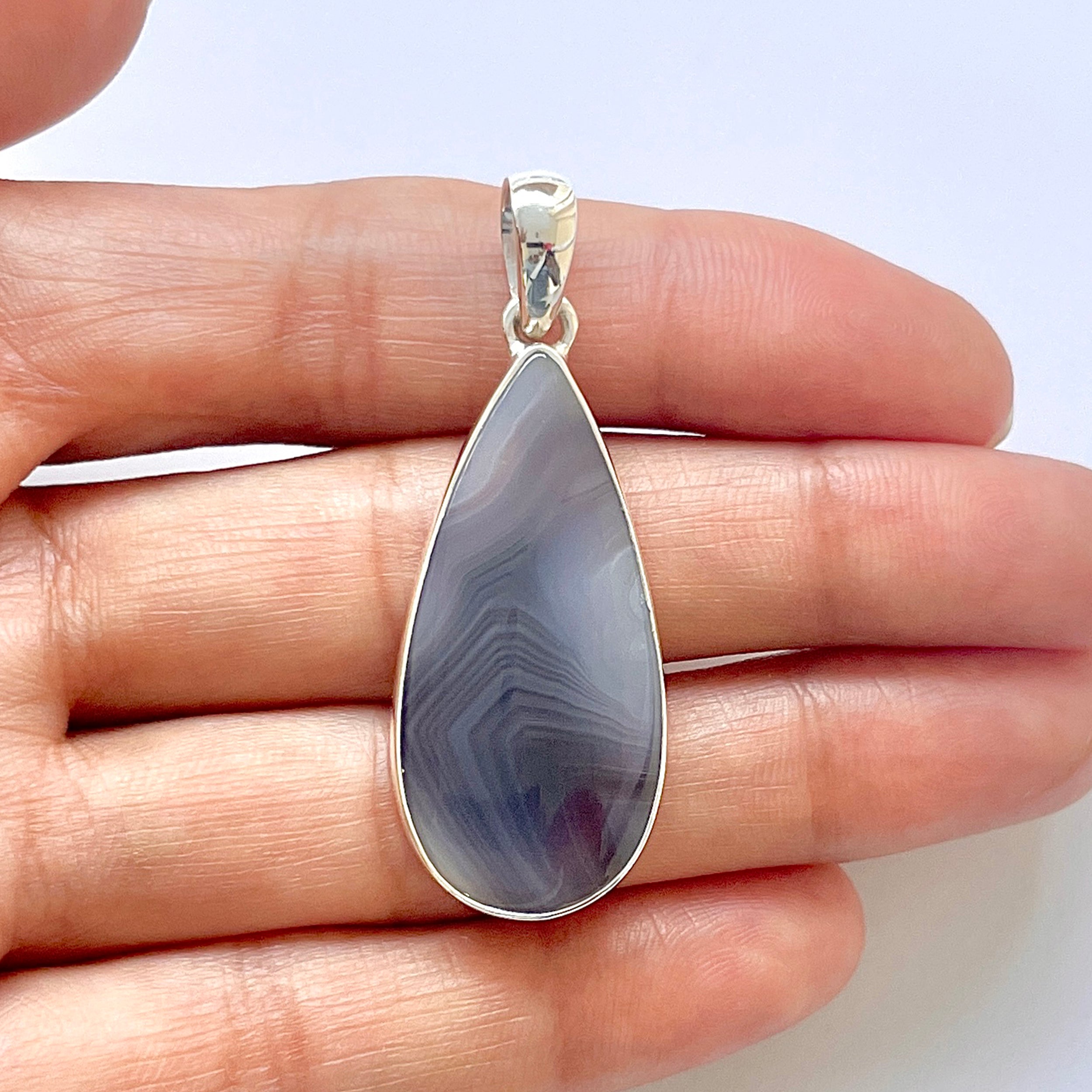 Botswana Agate Pendant-(BWA-1-25)