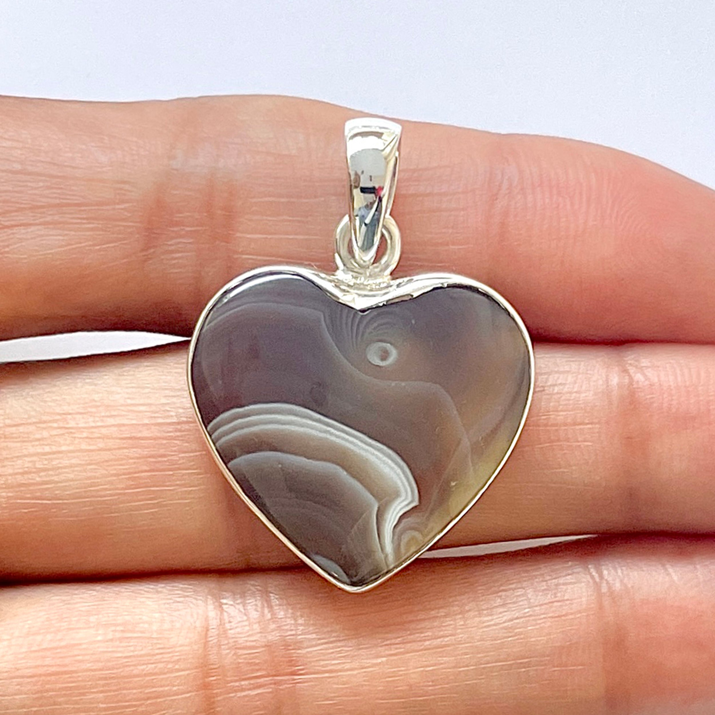 Botswana Agate Pendant-(BWA-1-27)