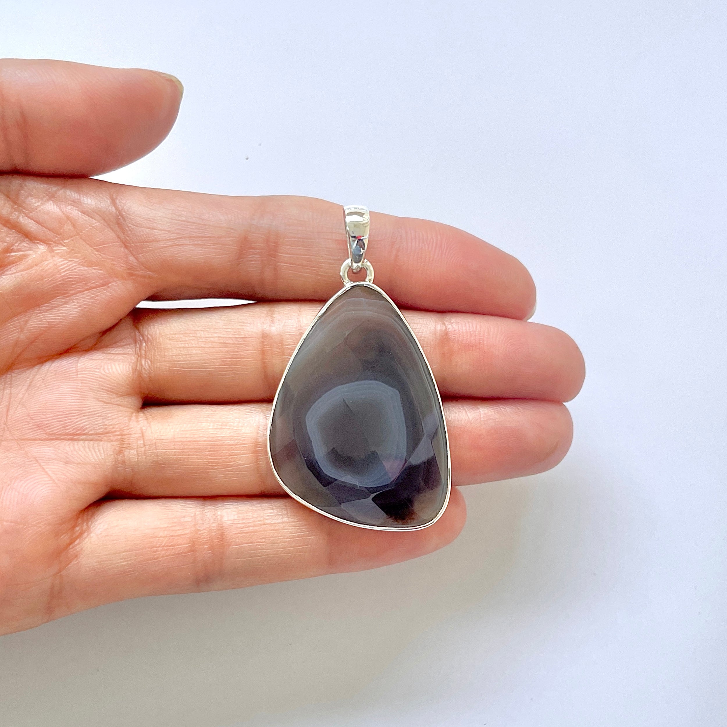 Botswana Agate Pendant-(BWA-1-3)