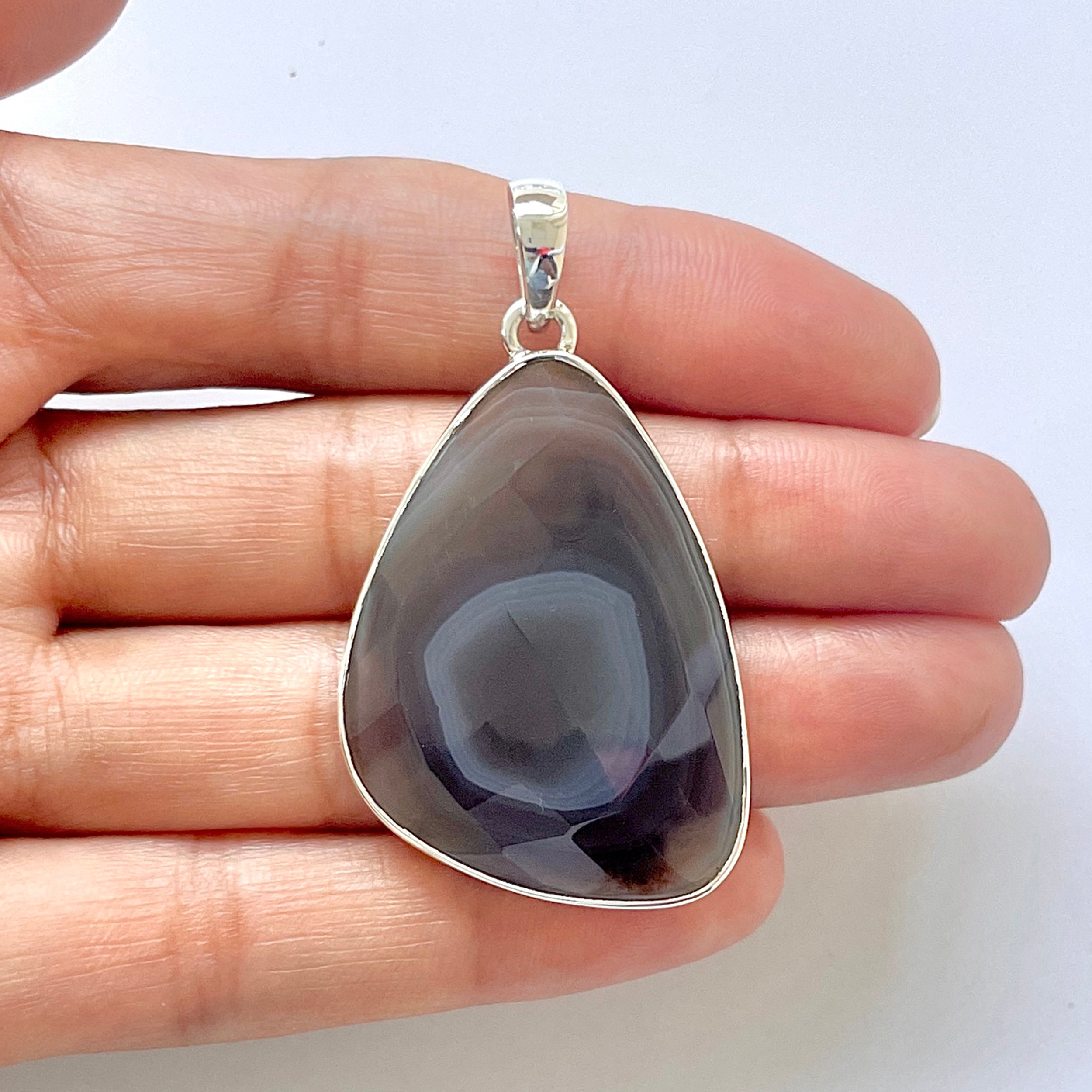 Botswana Agate Pendant-(BWA-1-3)