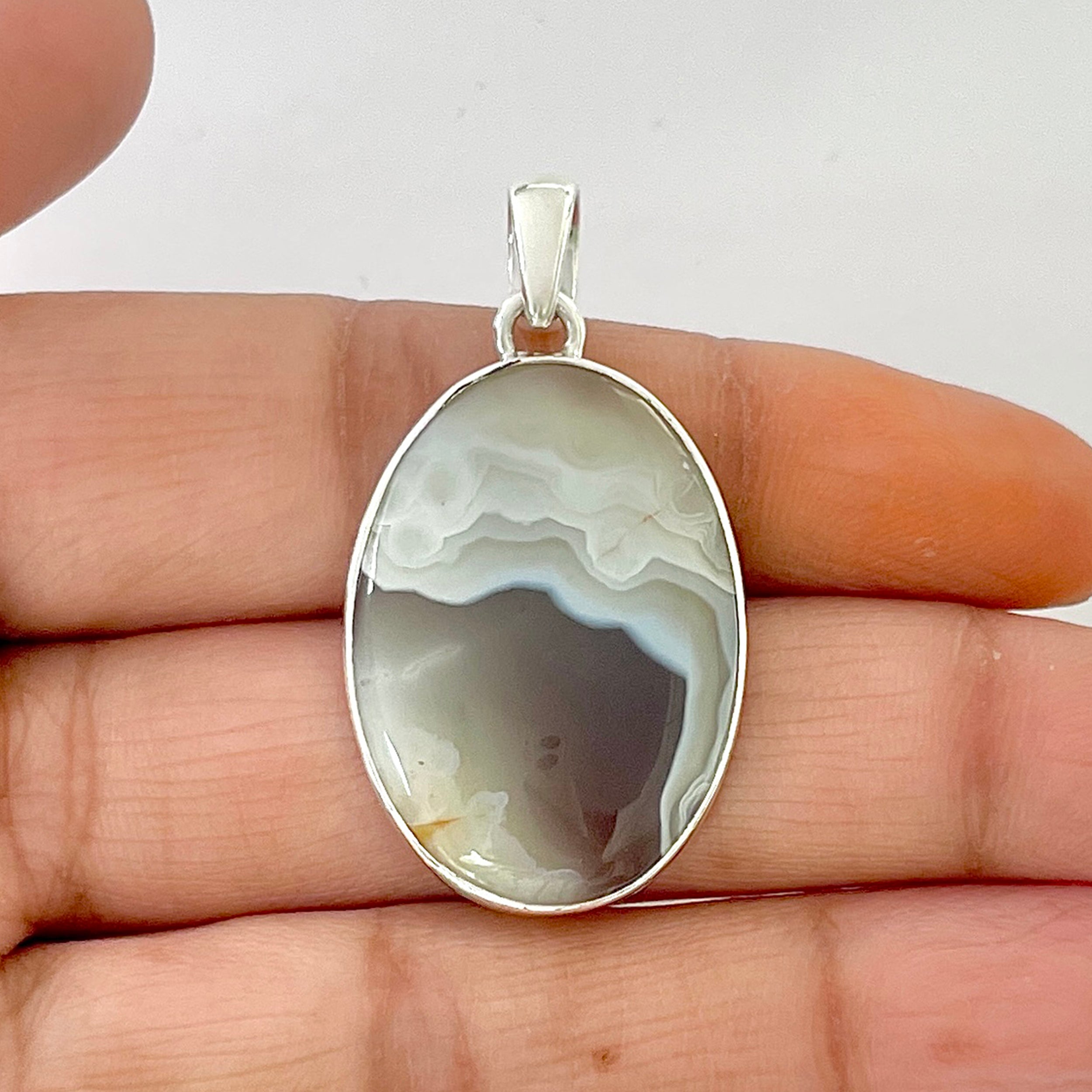 Botswana Agate Pendant-(BWA-1-35)