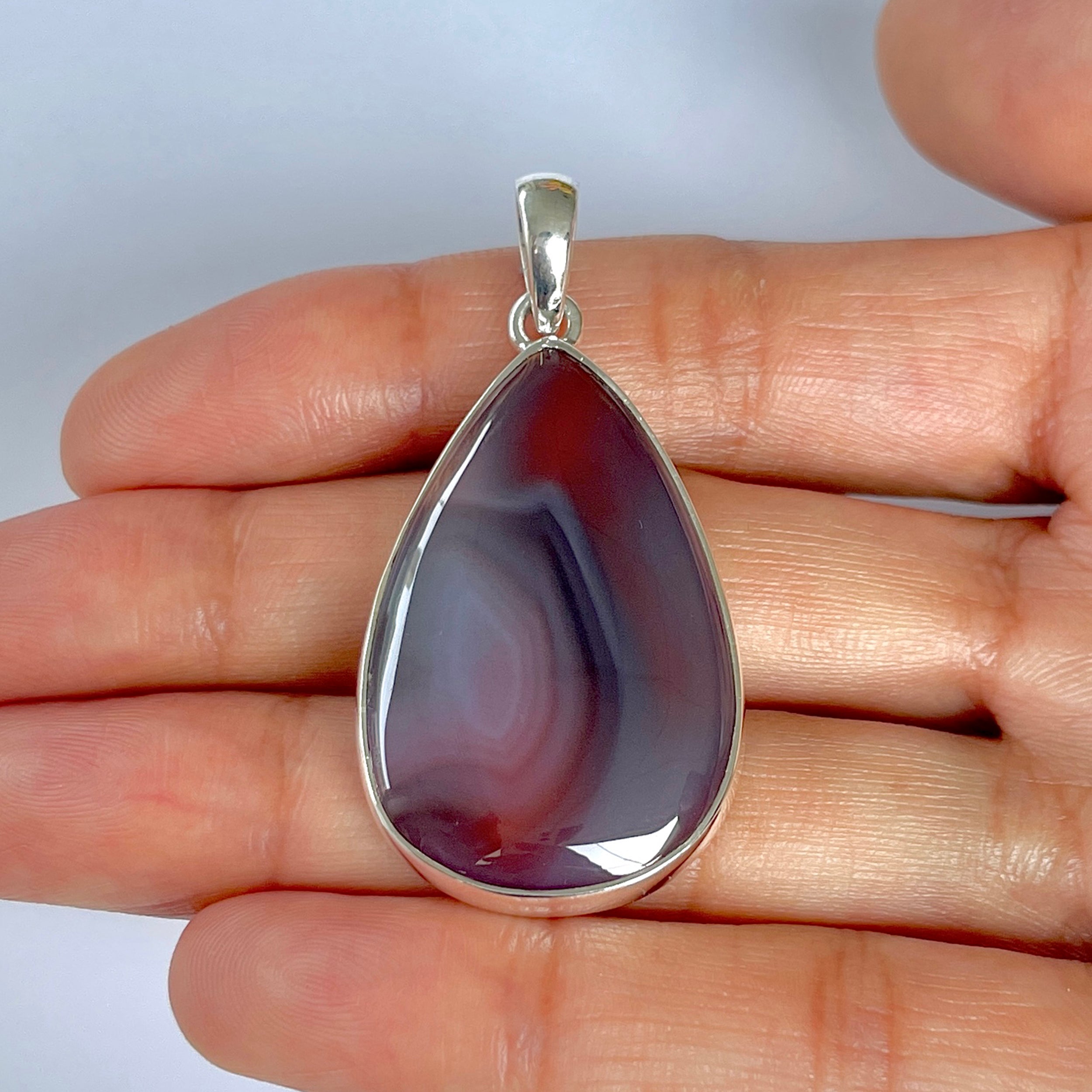 Botswana Agate Pendant-(BWA-1-39)