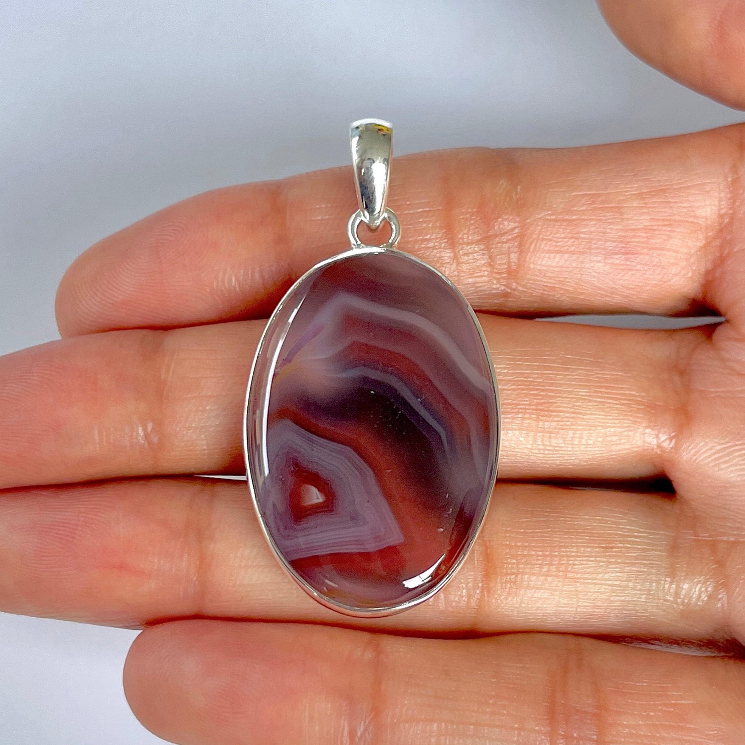Botswana Agate Pendant-(BWA-1-44)