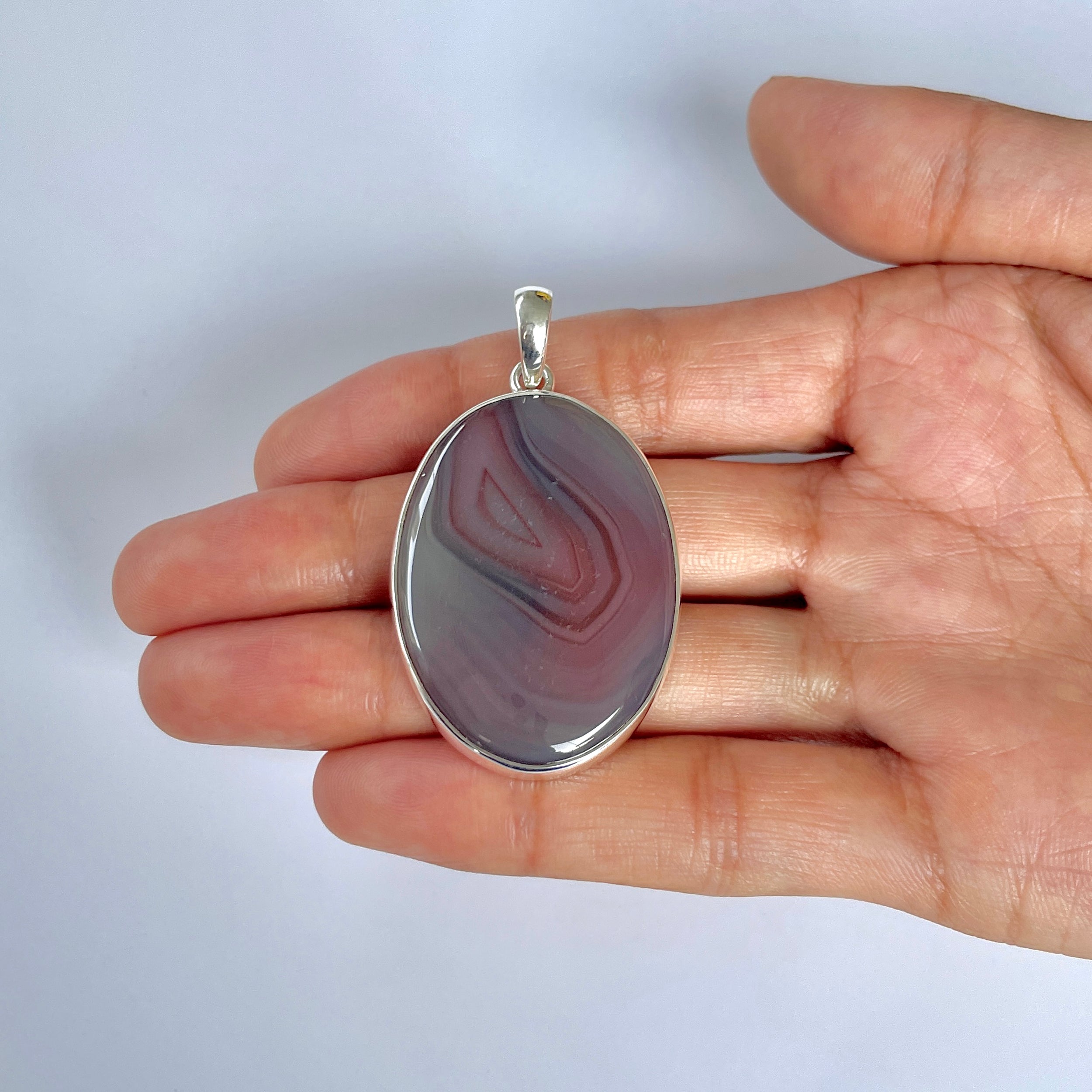Botswana Agate Pendant-(BWA-1-45)