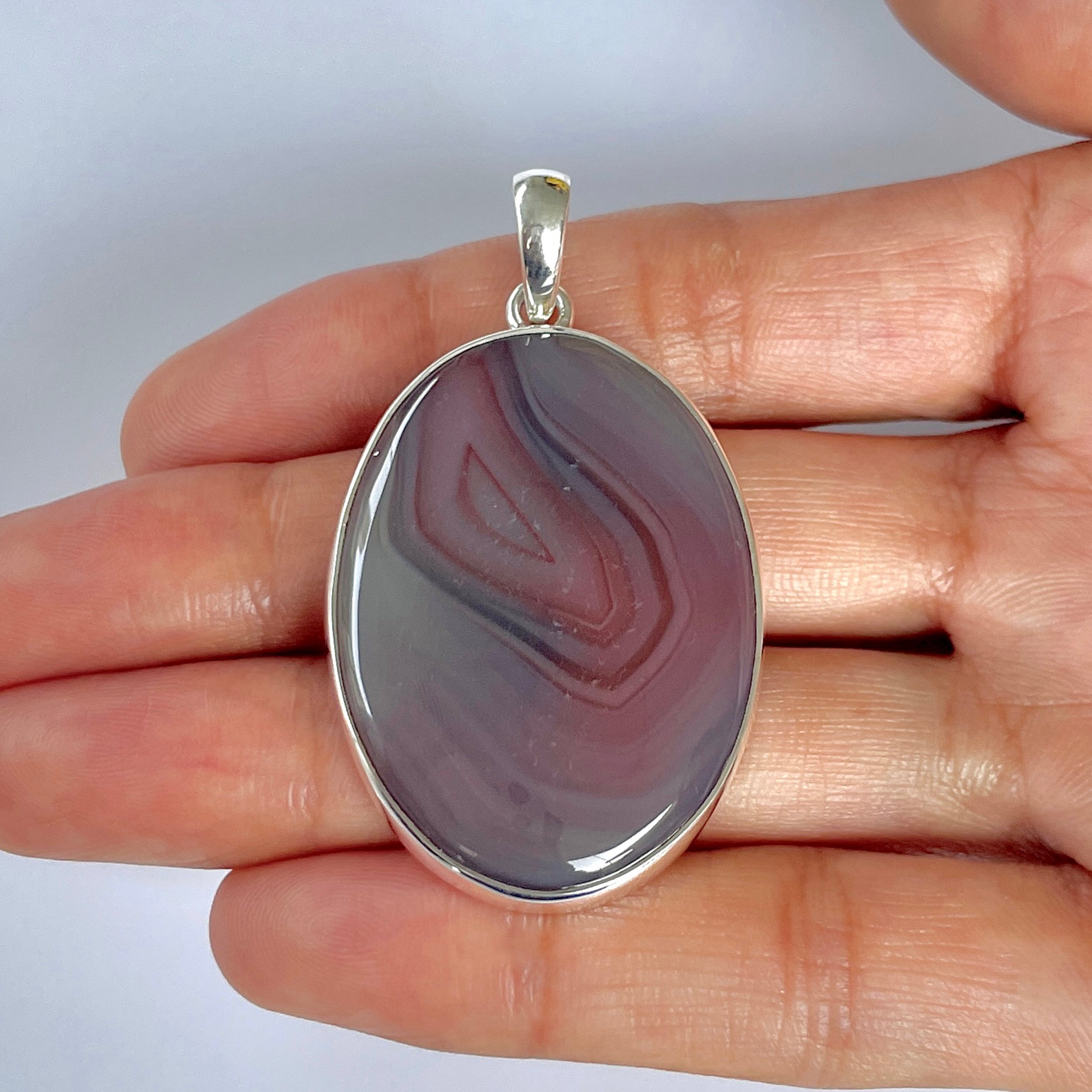 Botswana Agate Pendant-(BWA-1-45)