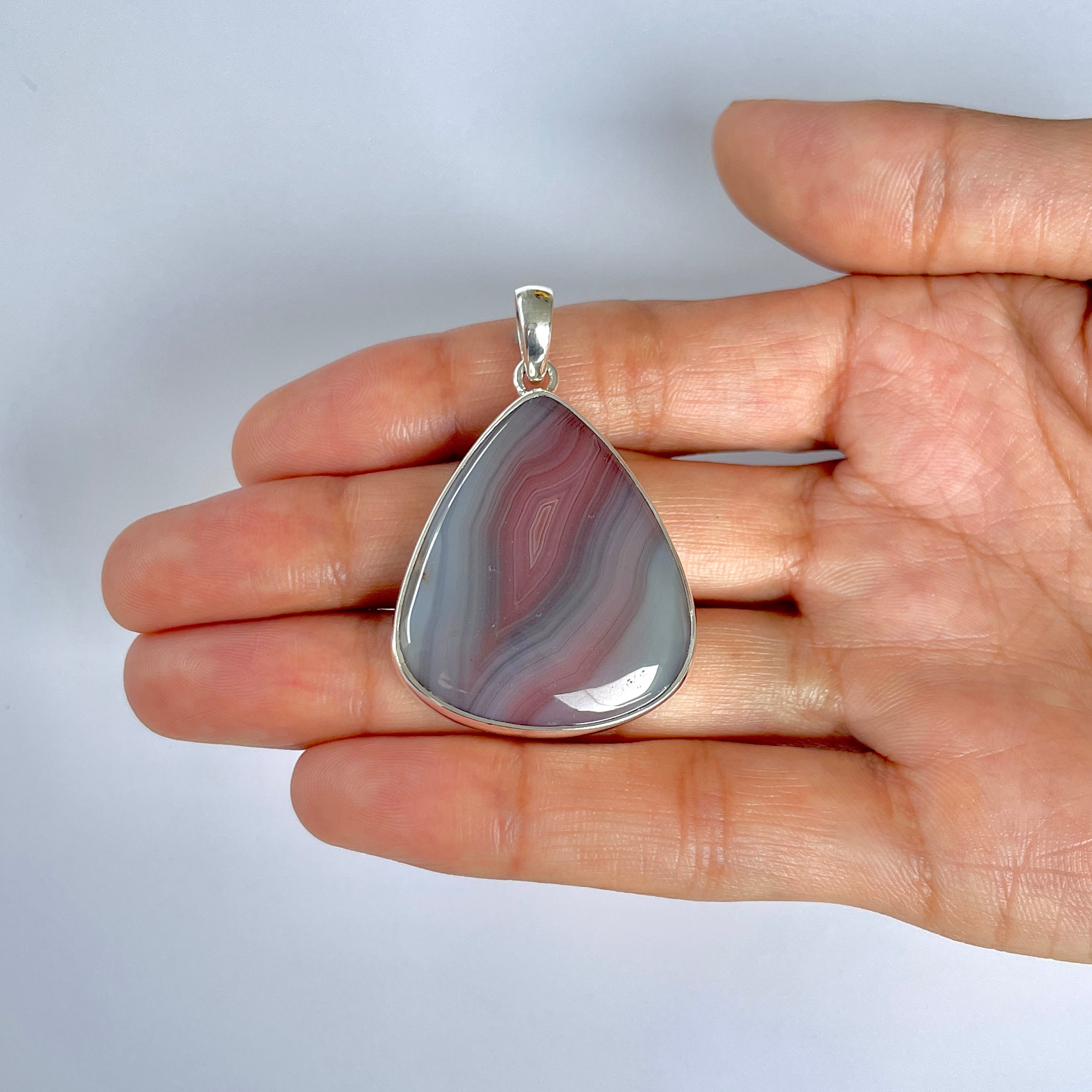 Botswana Agate Pendant-(BWA-1-49)