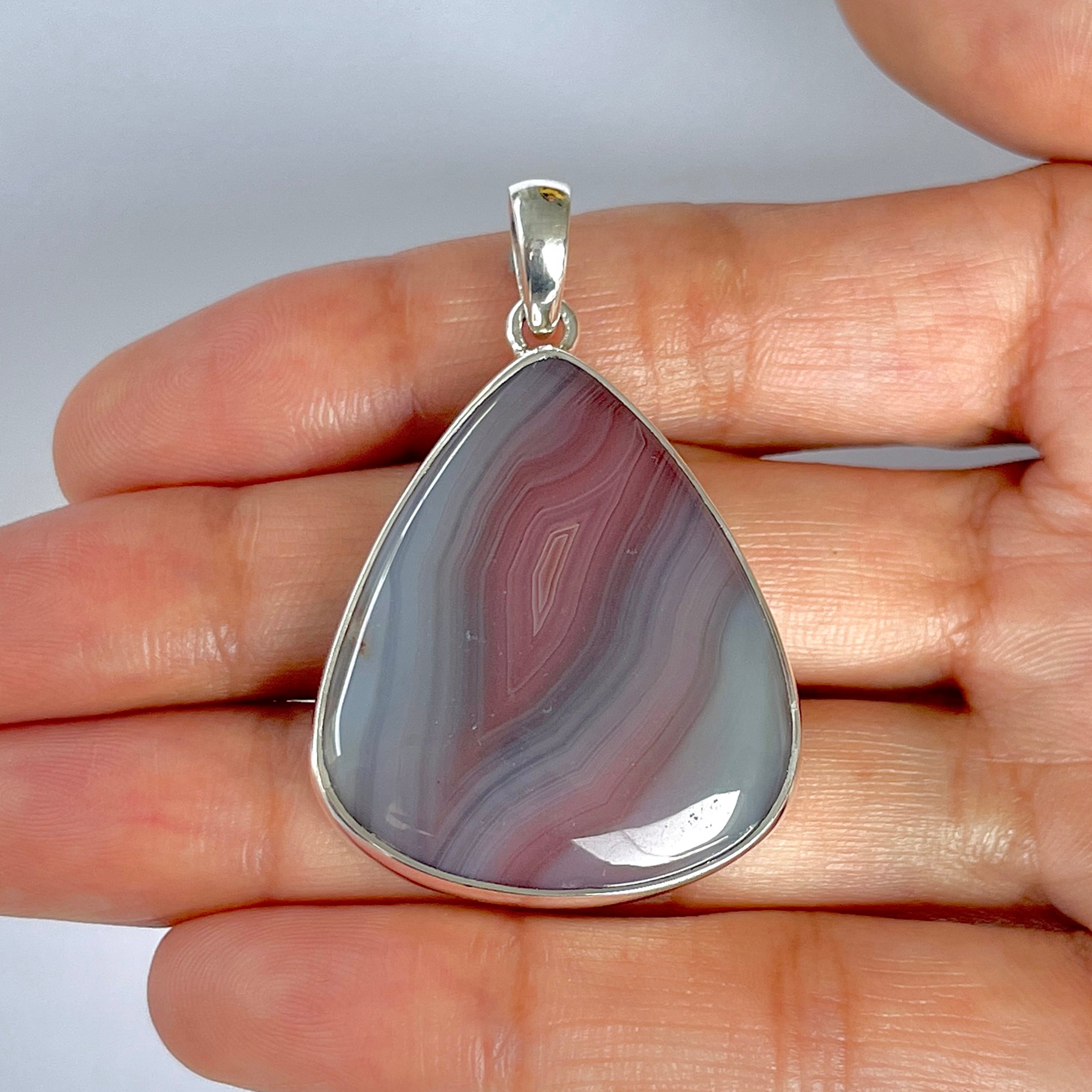 Botswana Agate Pendant-(BWA-1-49)