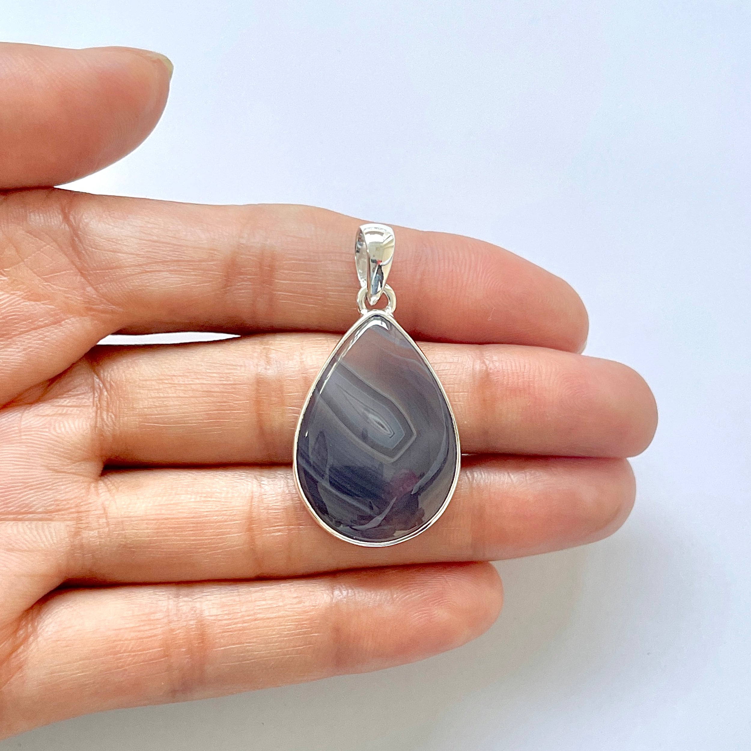 Botswana Agate Pendant-(BWA-1-5)