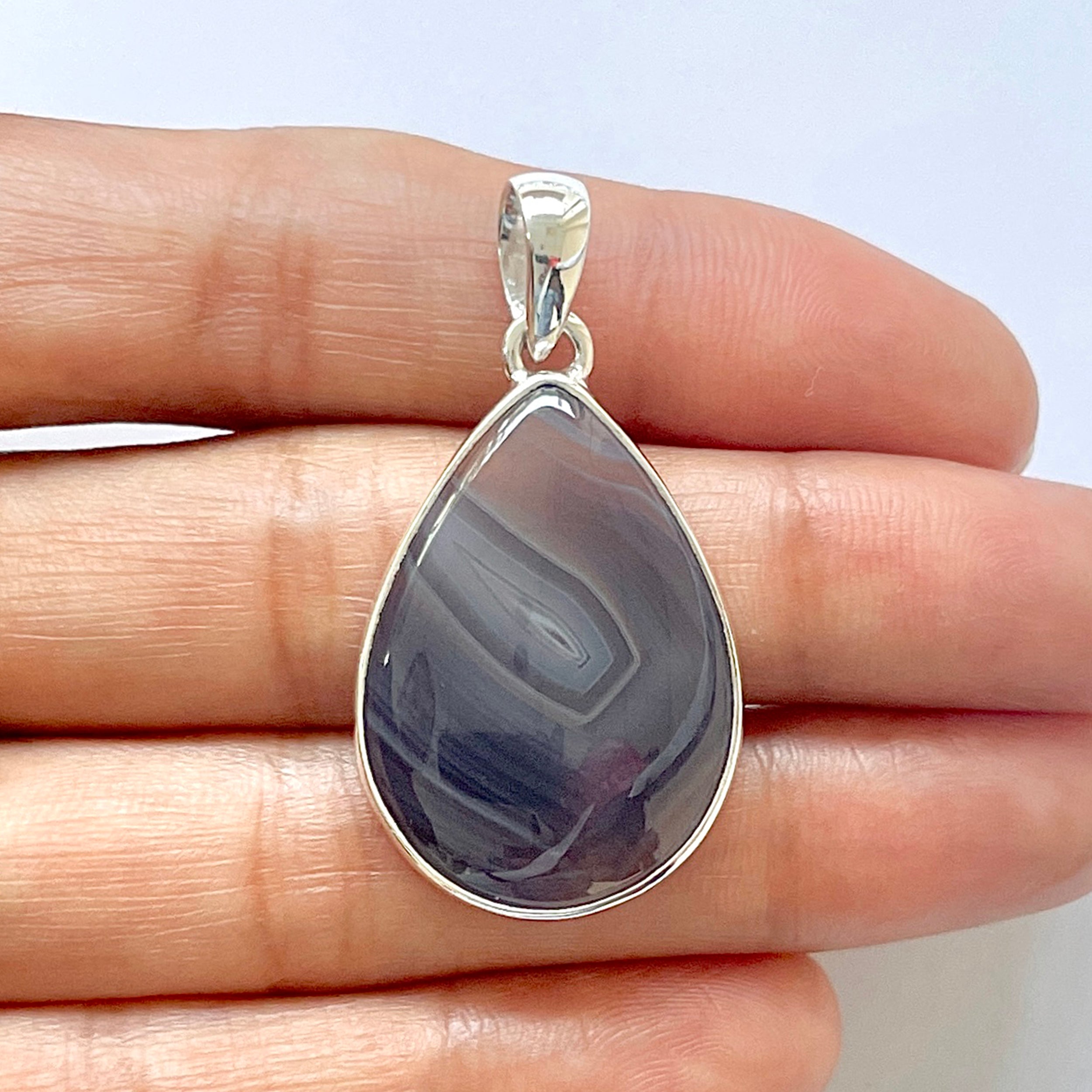 Botswana Agate Pendant-(BWA-1-5)