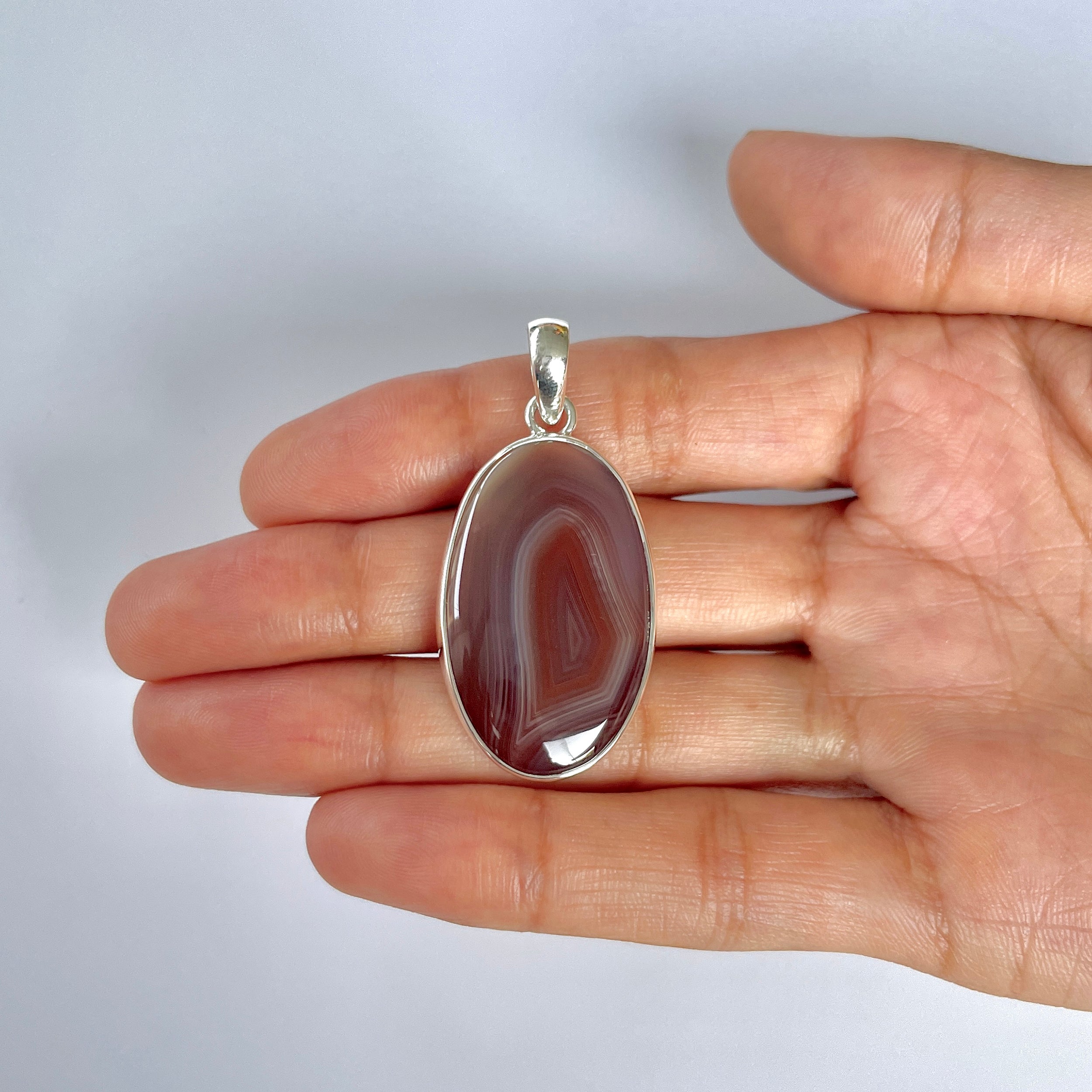 Botswana Agate Pendant-(BWA-1-50)