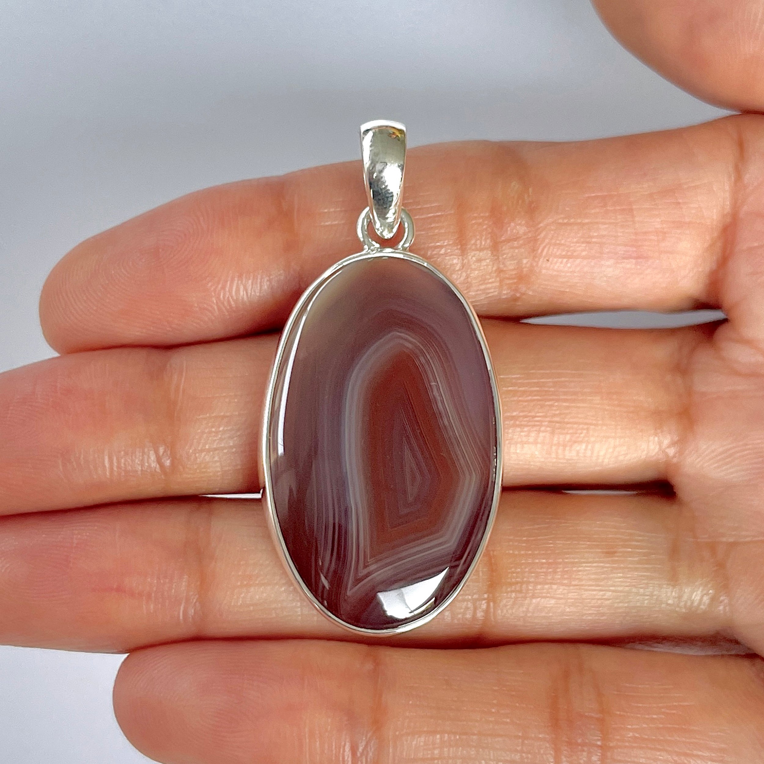 Botswana Agate Pendant-(BWA-1-50)
