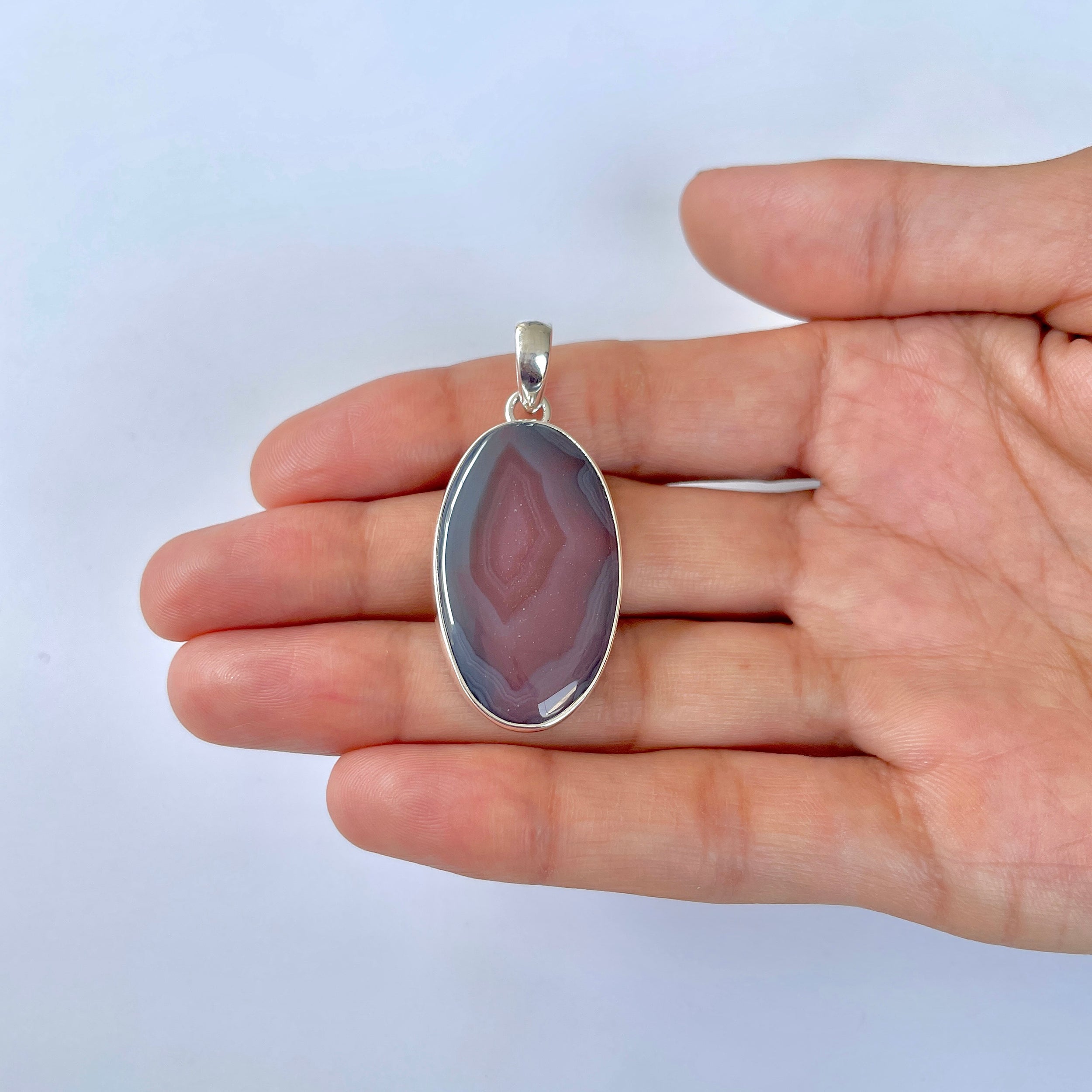 Botswana Agate Pendant-(BWA-1-53)