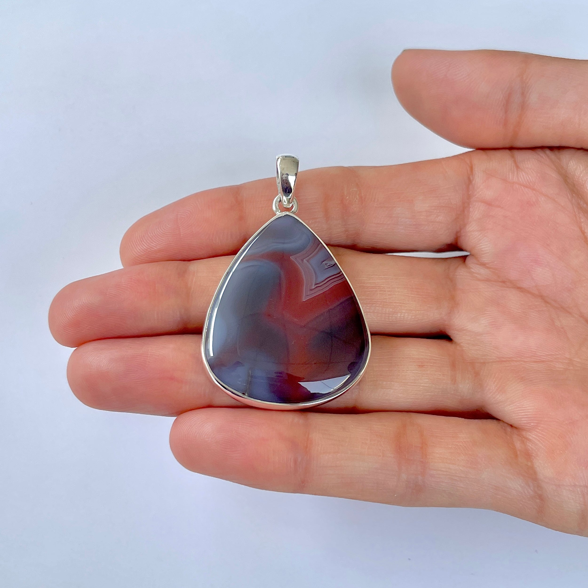 Botswana Agate Pendant-(BWA-1-54)