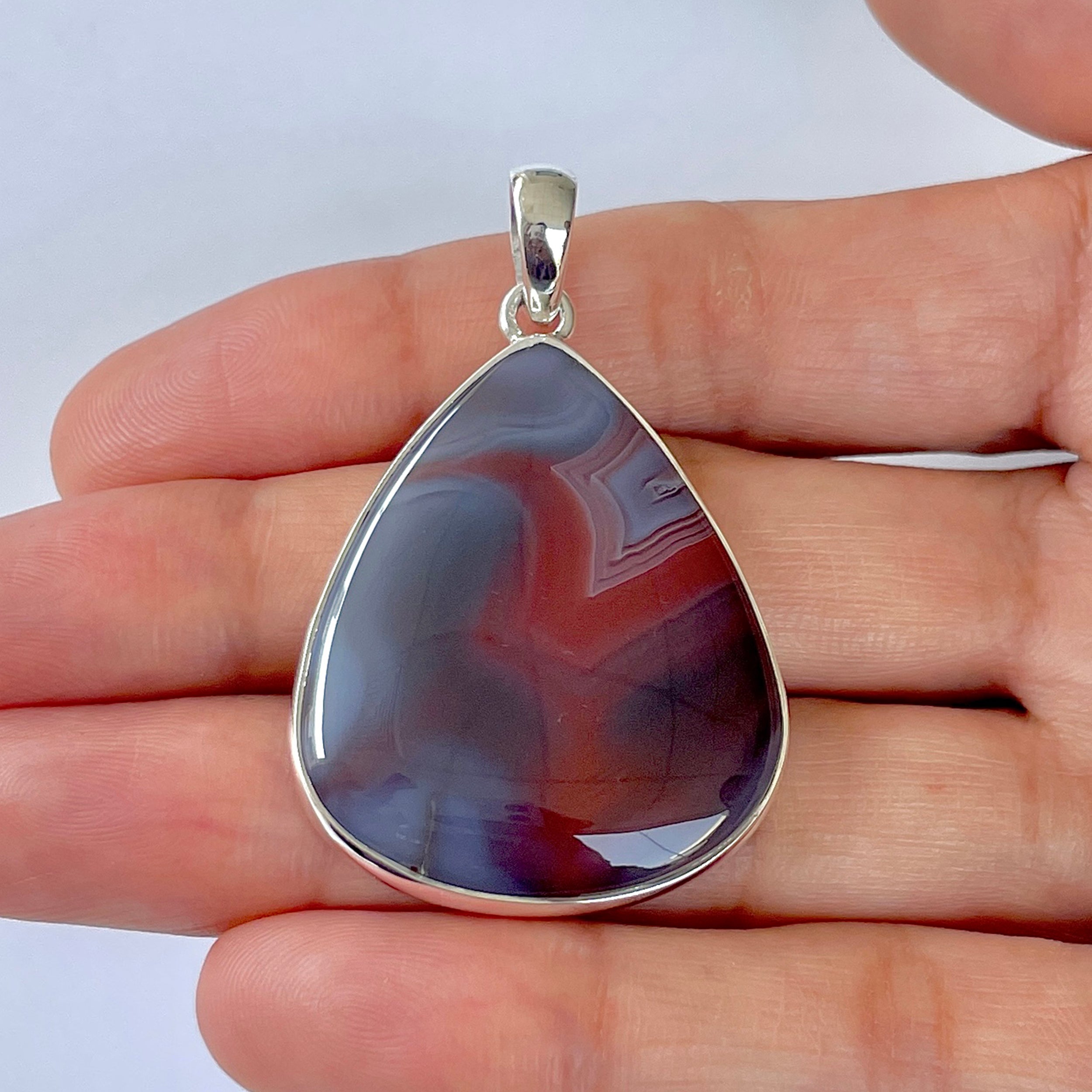 Botswana Agate Pendant-(BWA-1-54)