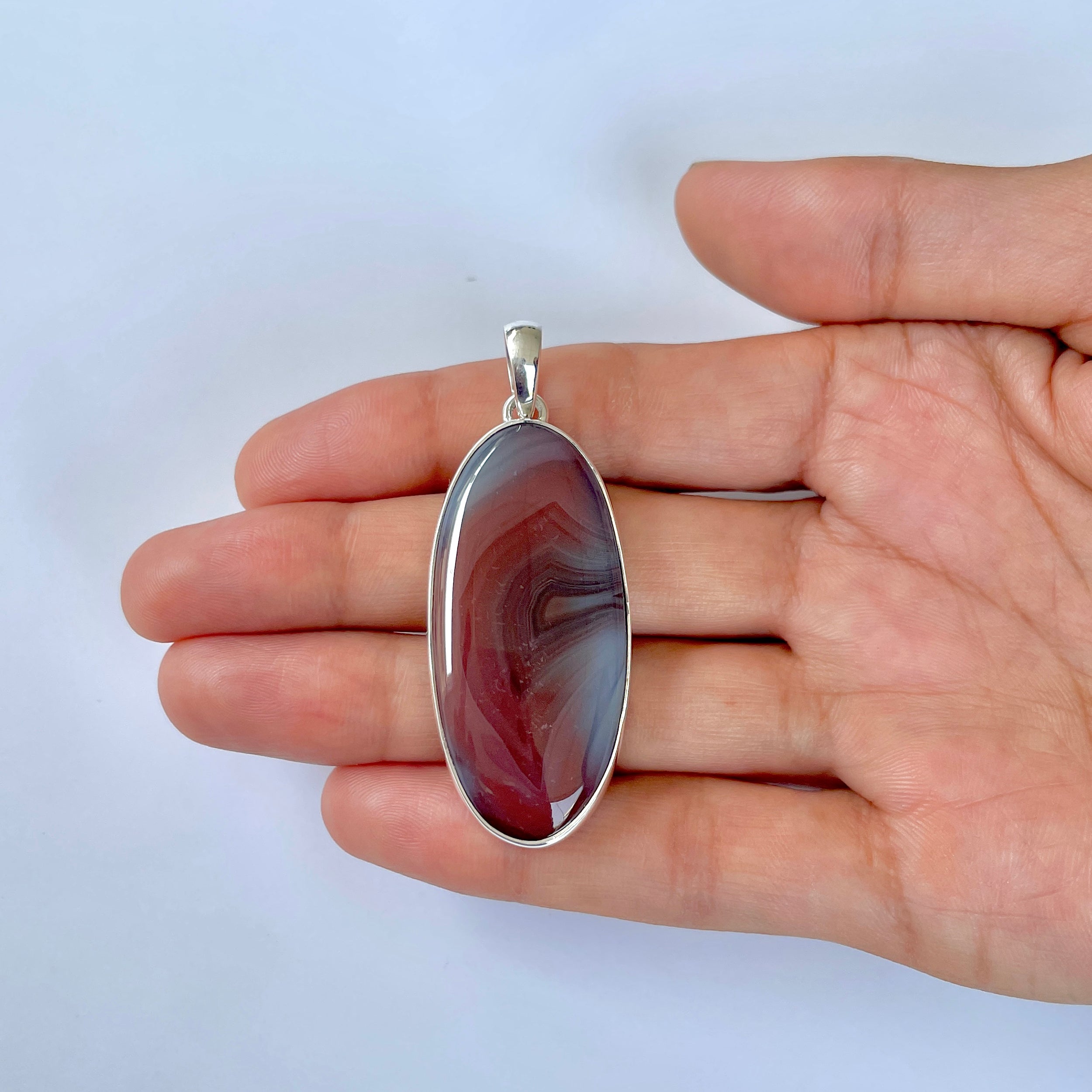 Botswana Agate Pendant-(BWA-1-59)