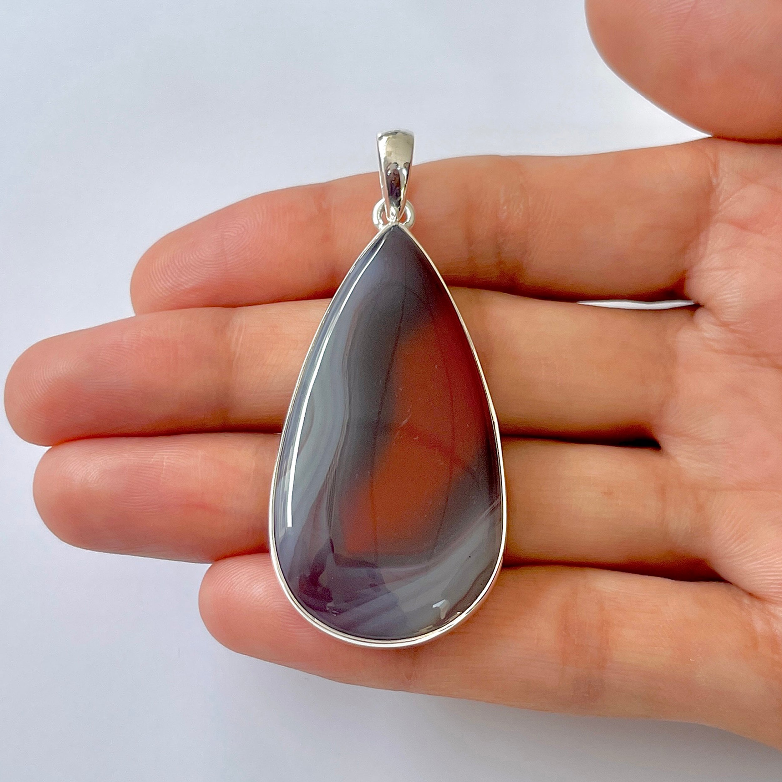 Botswana Agate Pendant-(BWA-1-64)