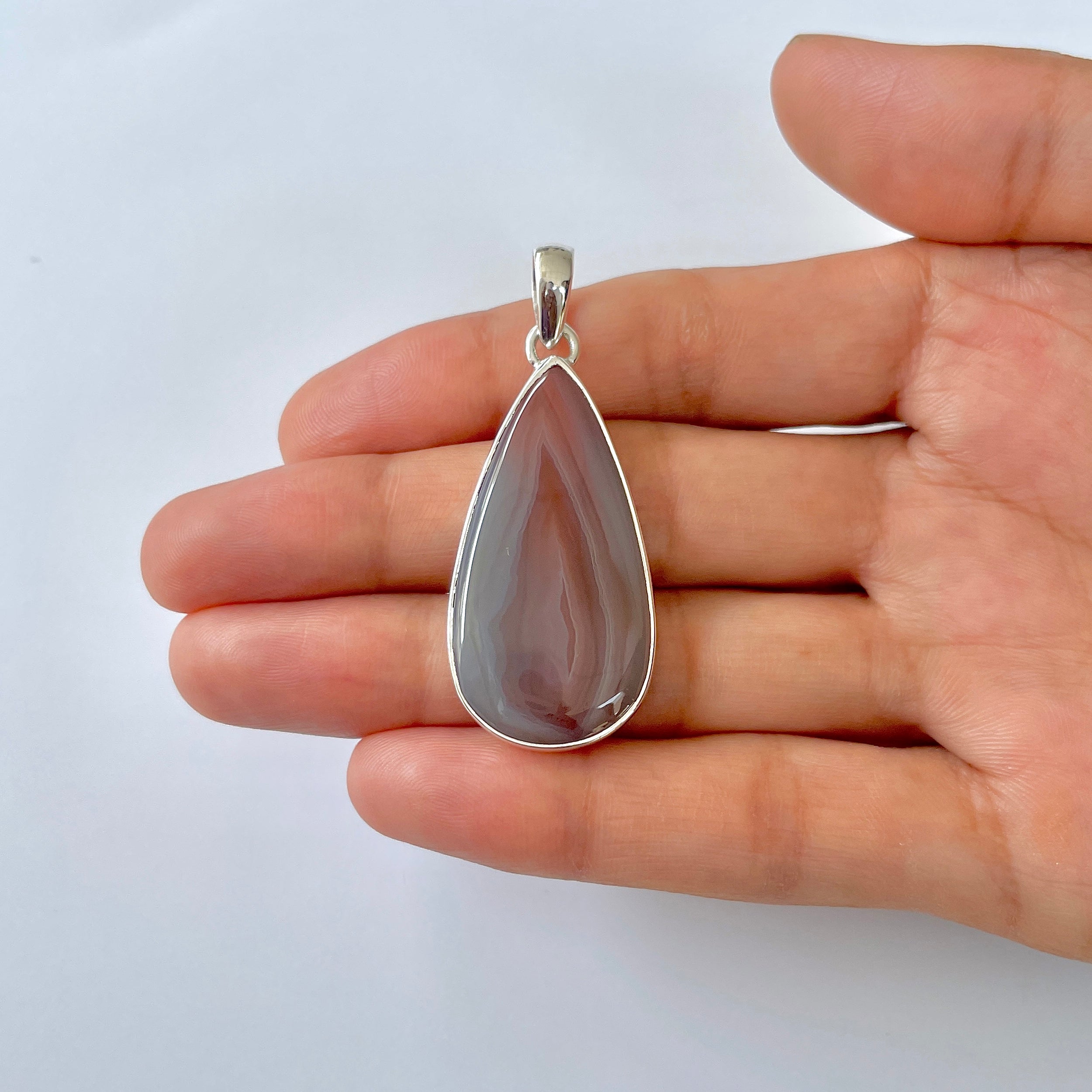 Botswana Agate Pendant-(BWA-1-65)