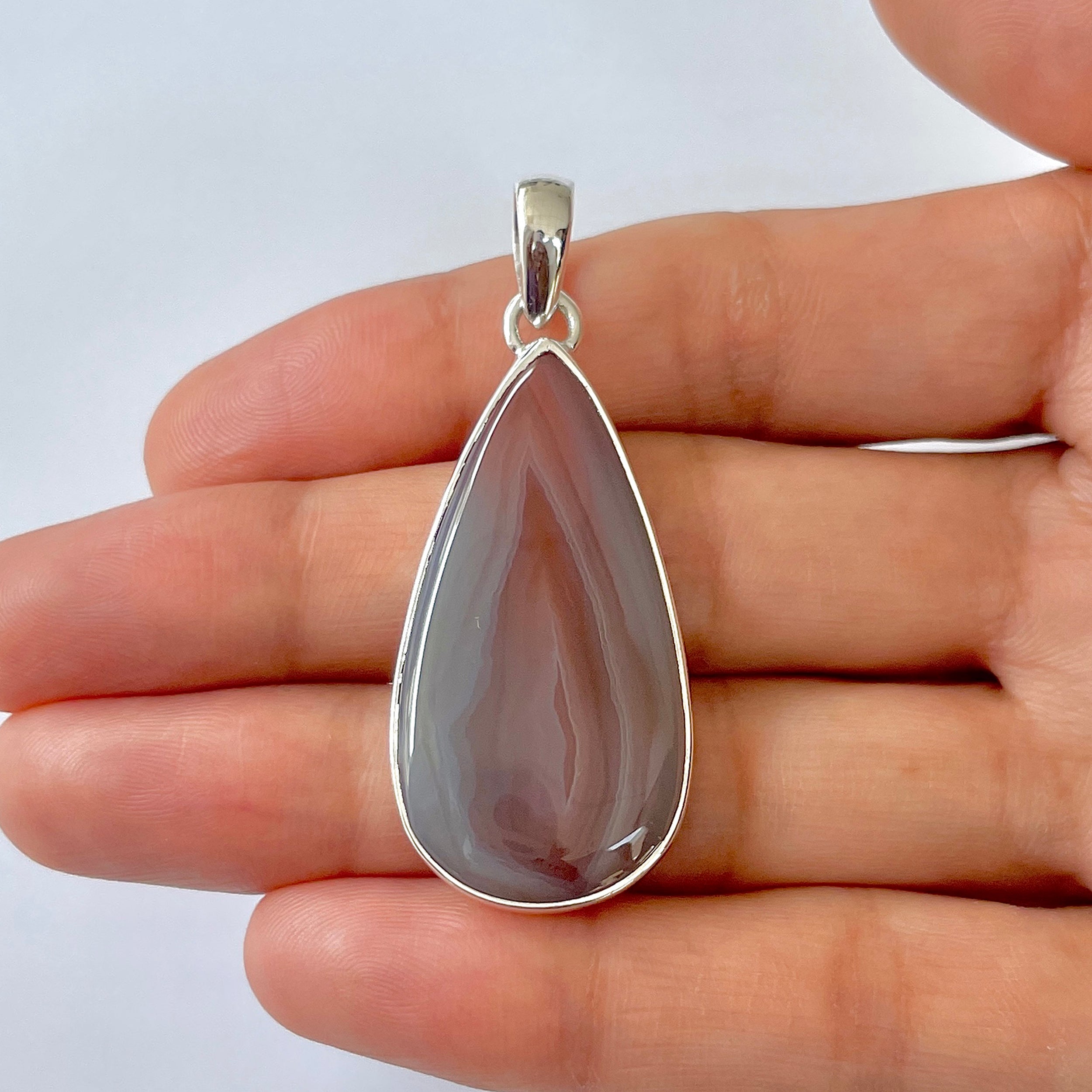 Botswana Agate Pendant-(BWA-1-65)