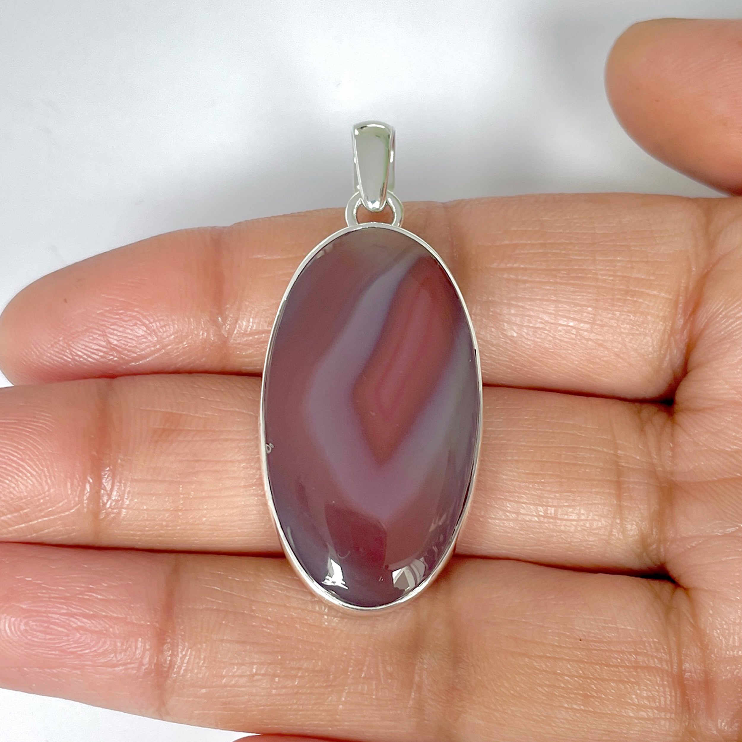 Botswana Agate Pendant-(BWA-1-68)