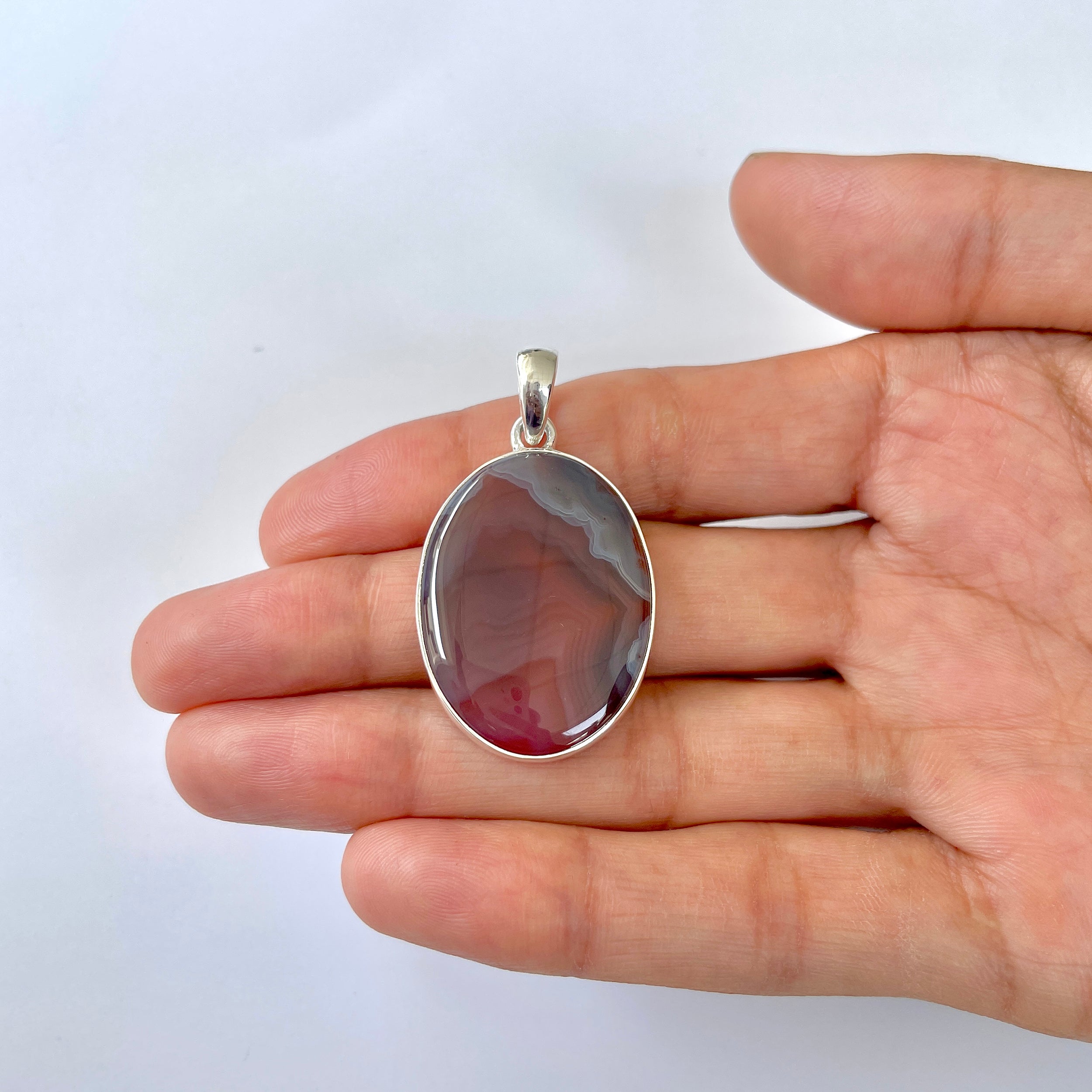 Botswana Agate Pendant-(BWA-1-76)