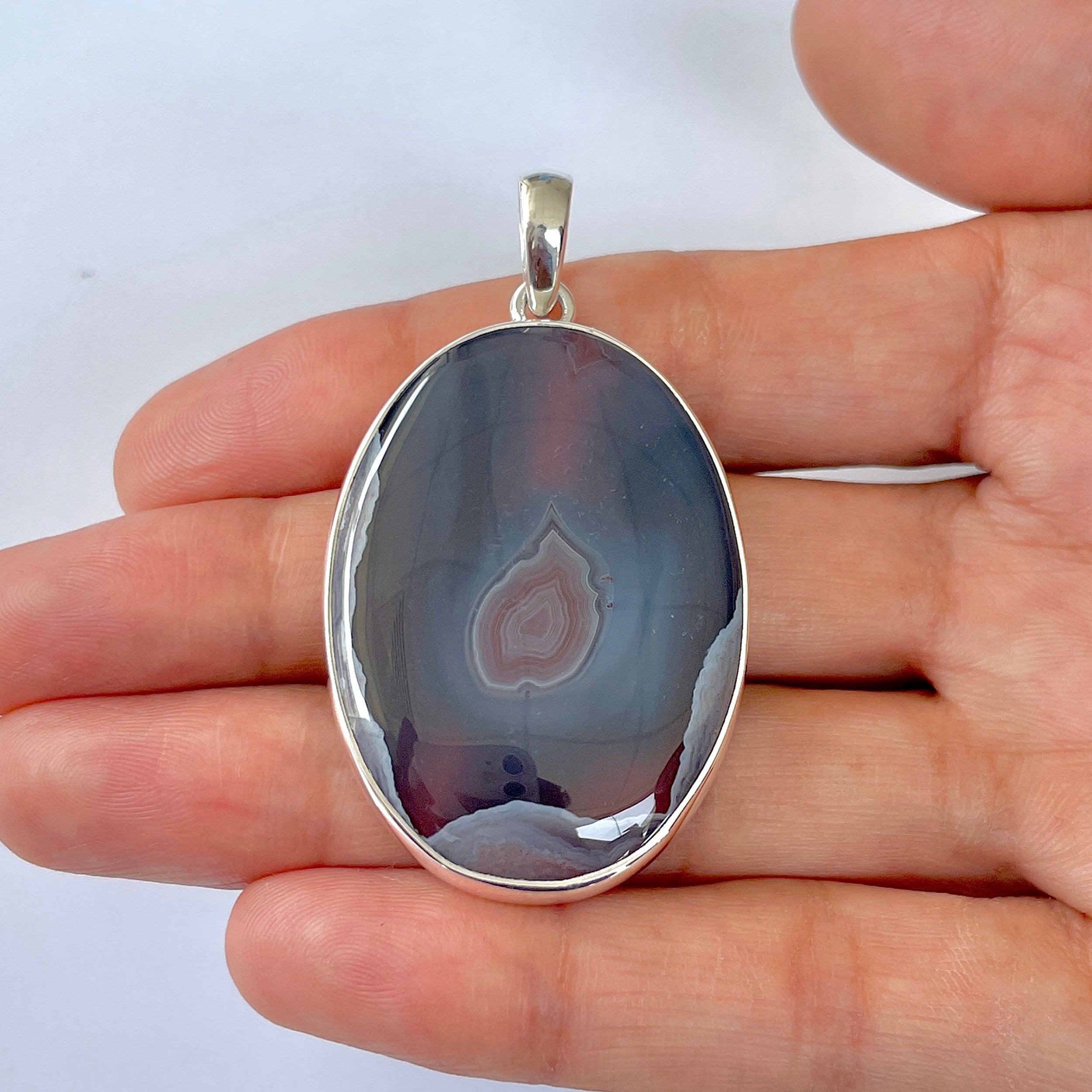 Botswana Agate Pendant-(BWA-1-77)