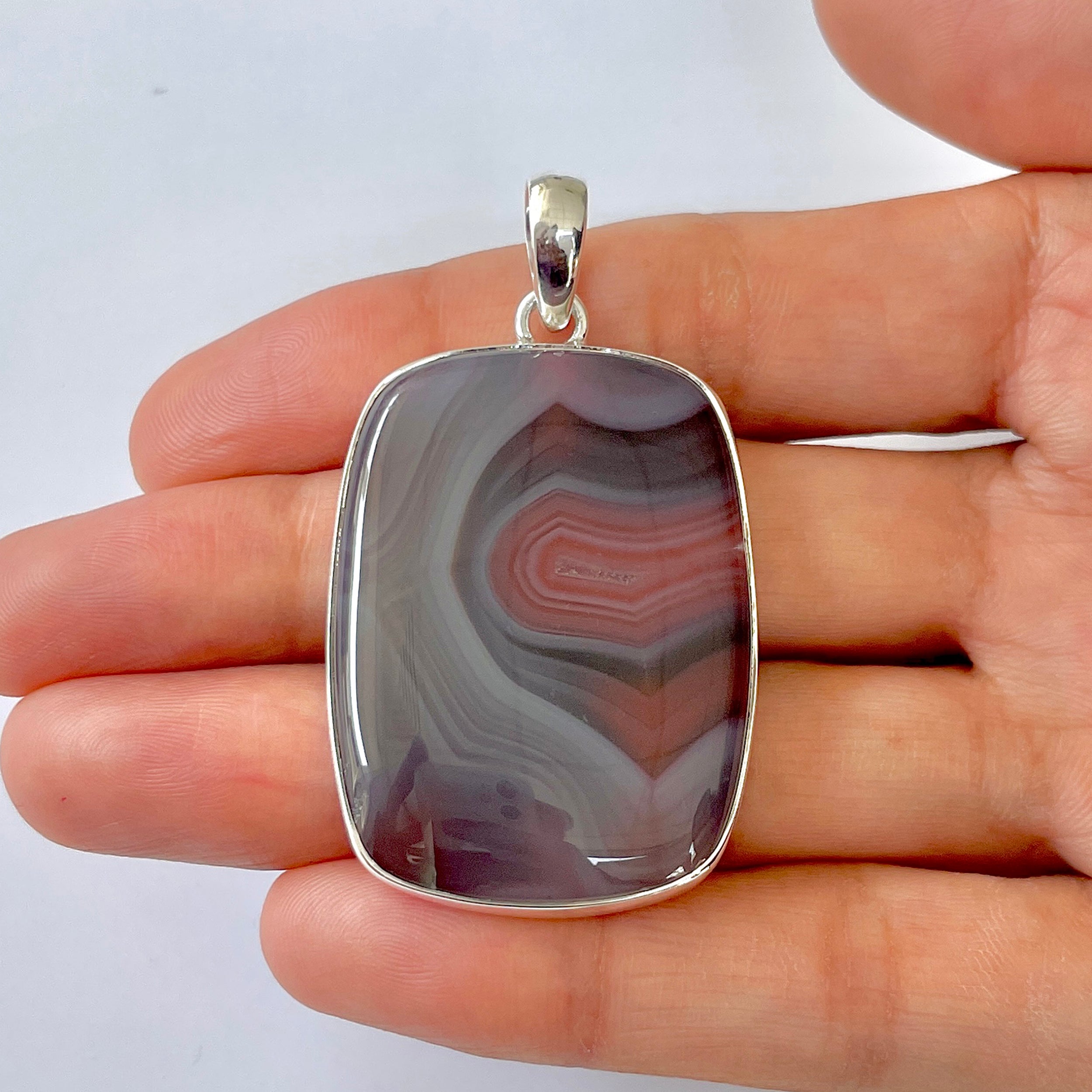 Botswana Agate Pendant-(BWA-1-84)
