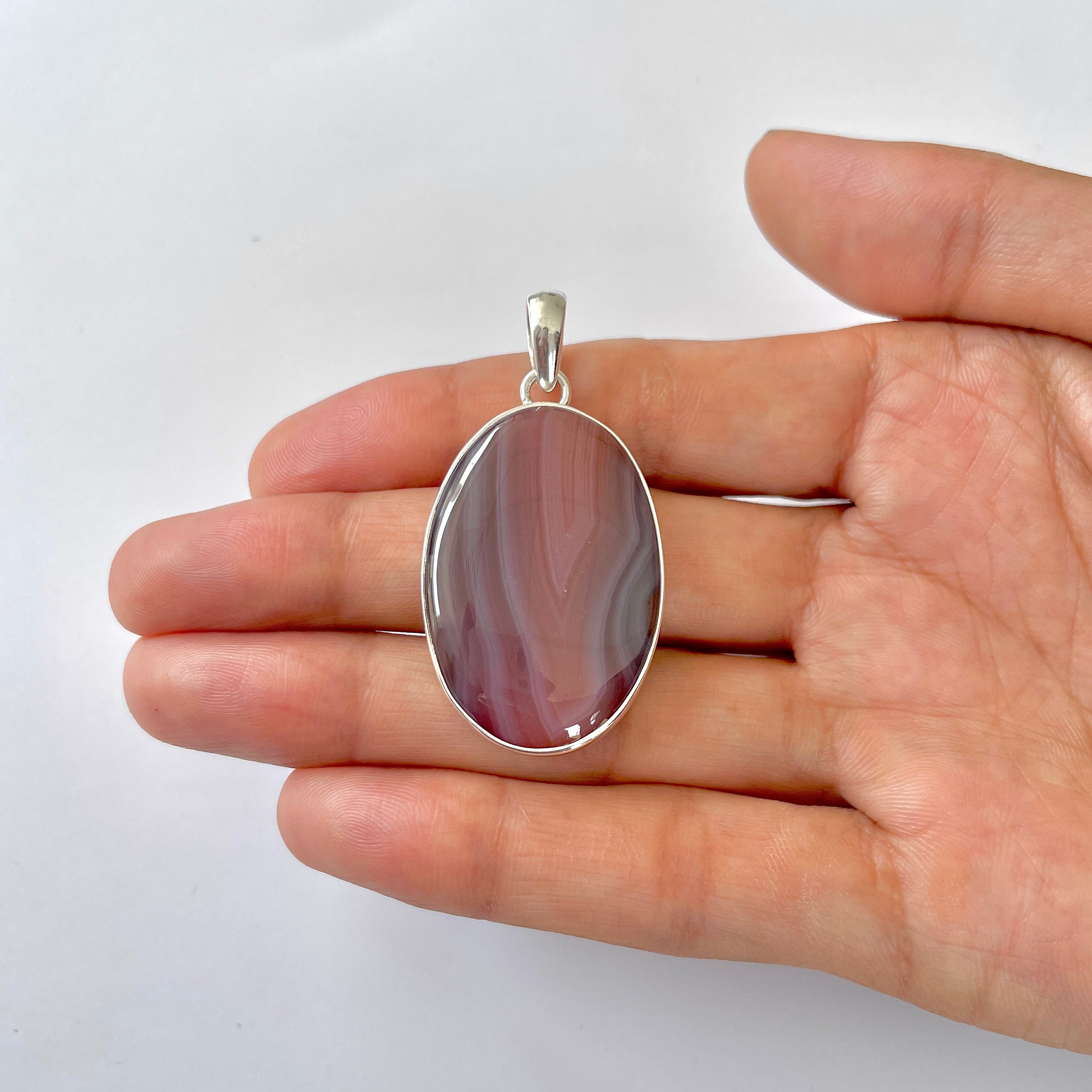 Botswana Agate Pendant-(BWA-1-89)