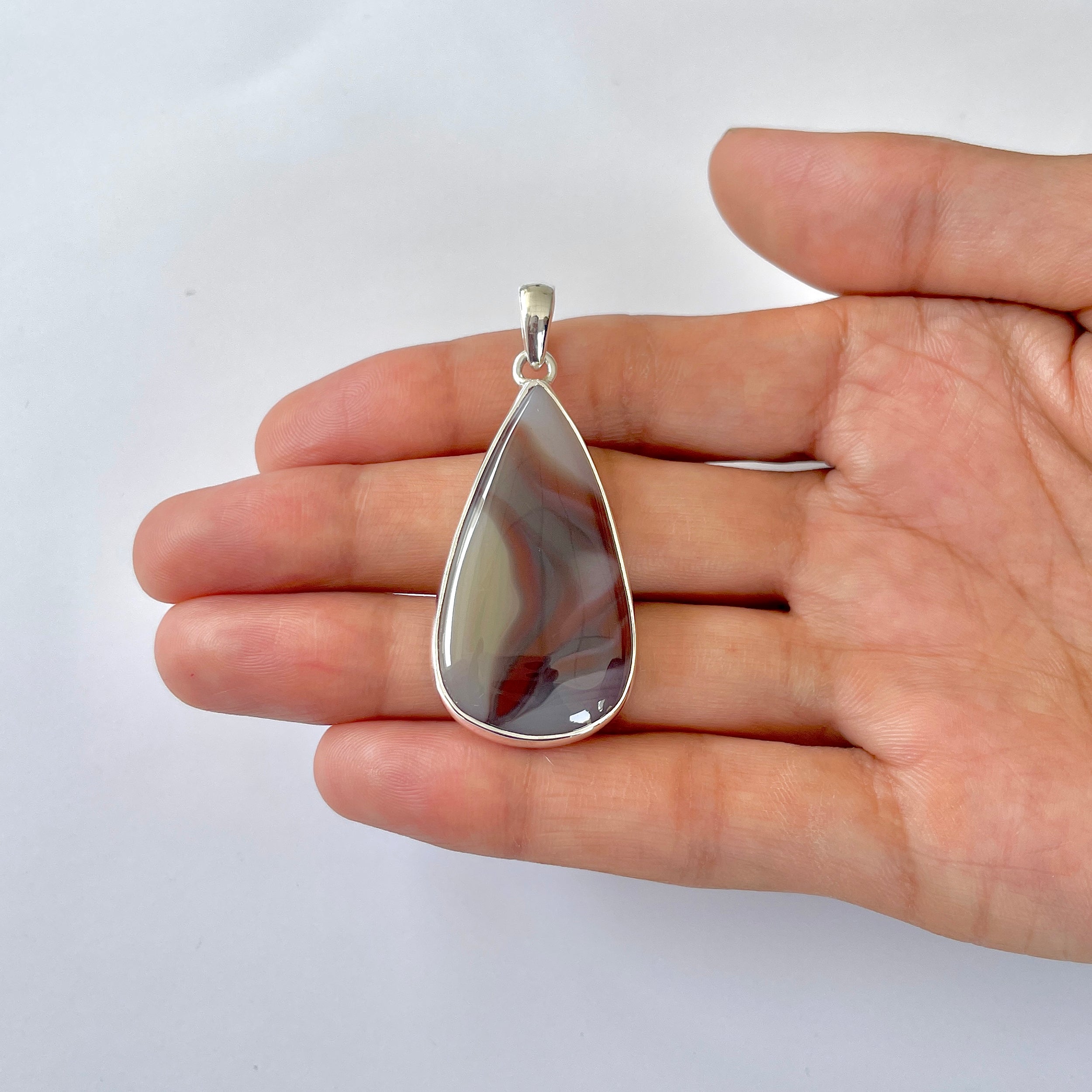 Botswana Agate Pendant-(BWA-1-92)