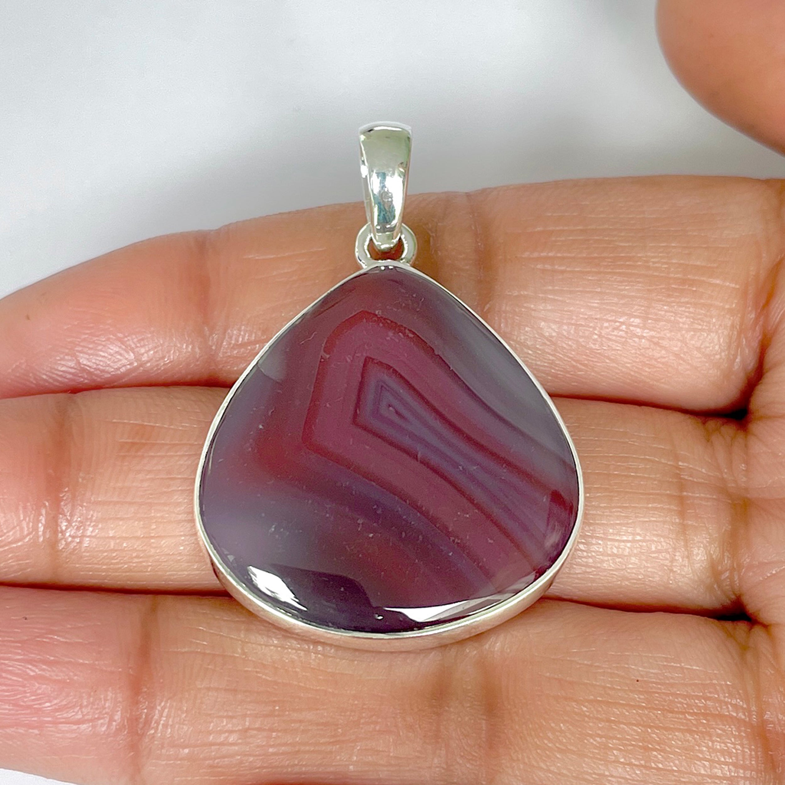 Botswana Agate Pendant-(BWA-1-98)