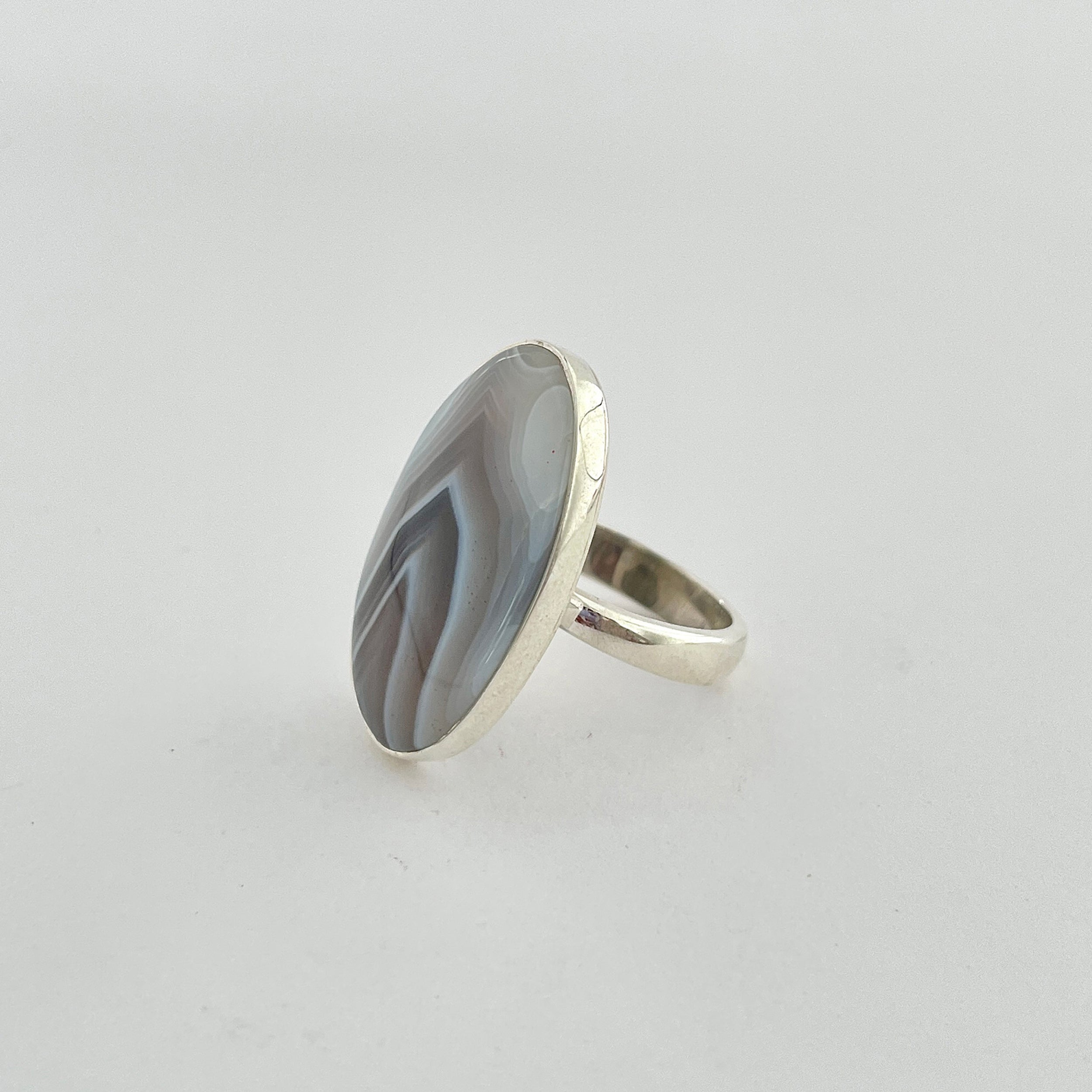 Botswana Agate Ring-(BWA-2-12)