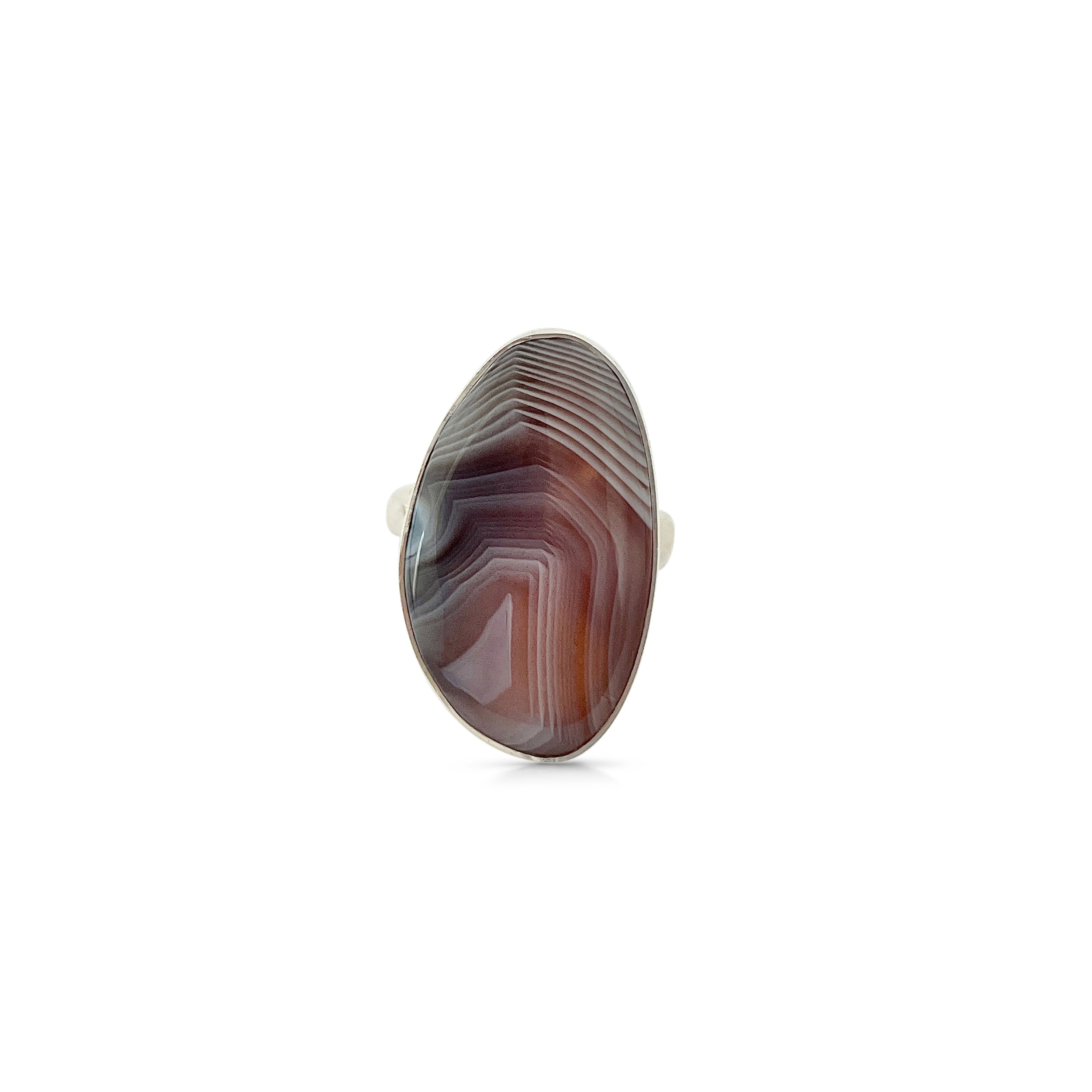 Botswana Agate Ring-(BWA-2-15)