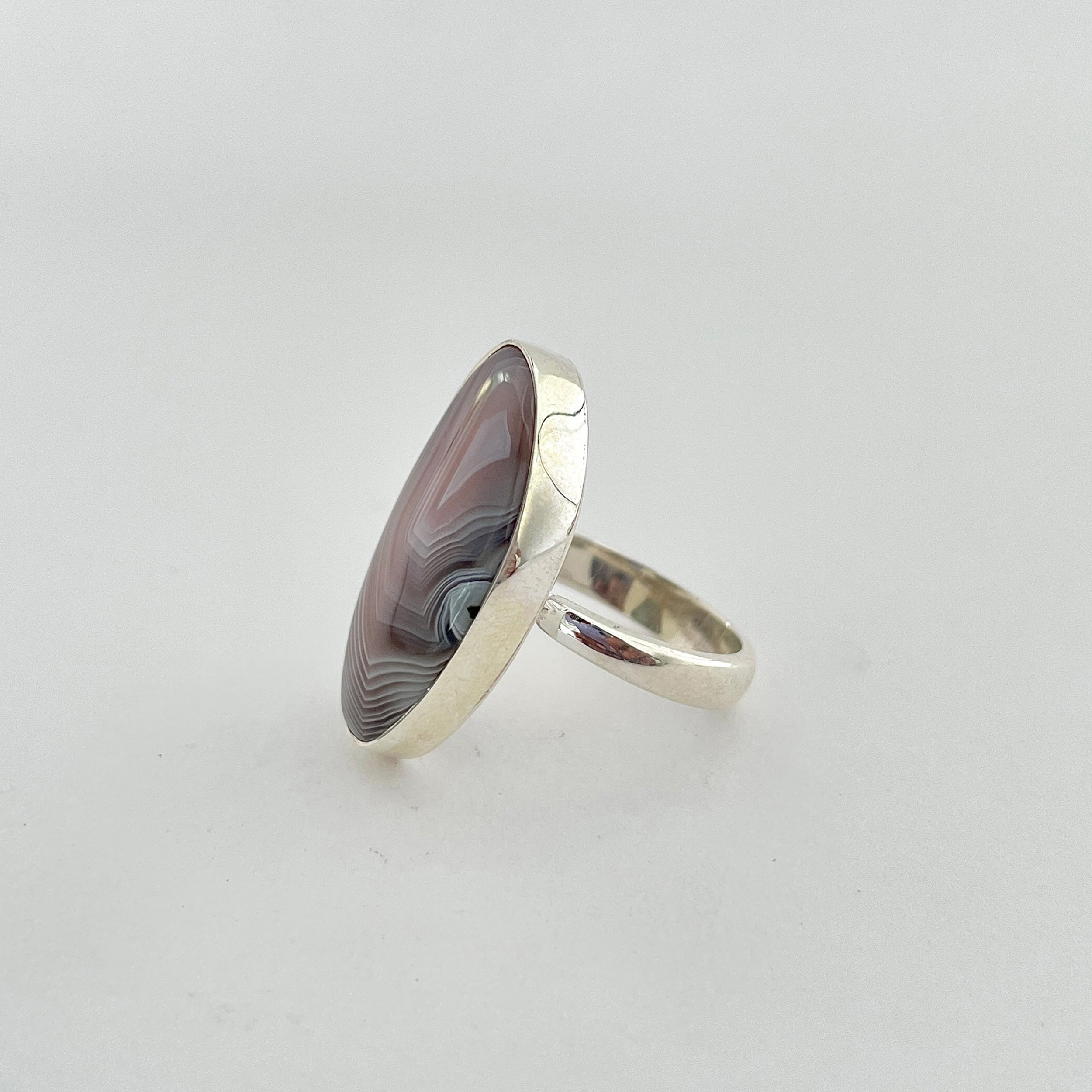 Botswana Agate Ring-(BWA-2-15)