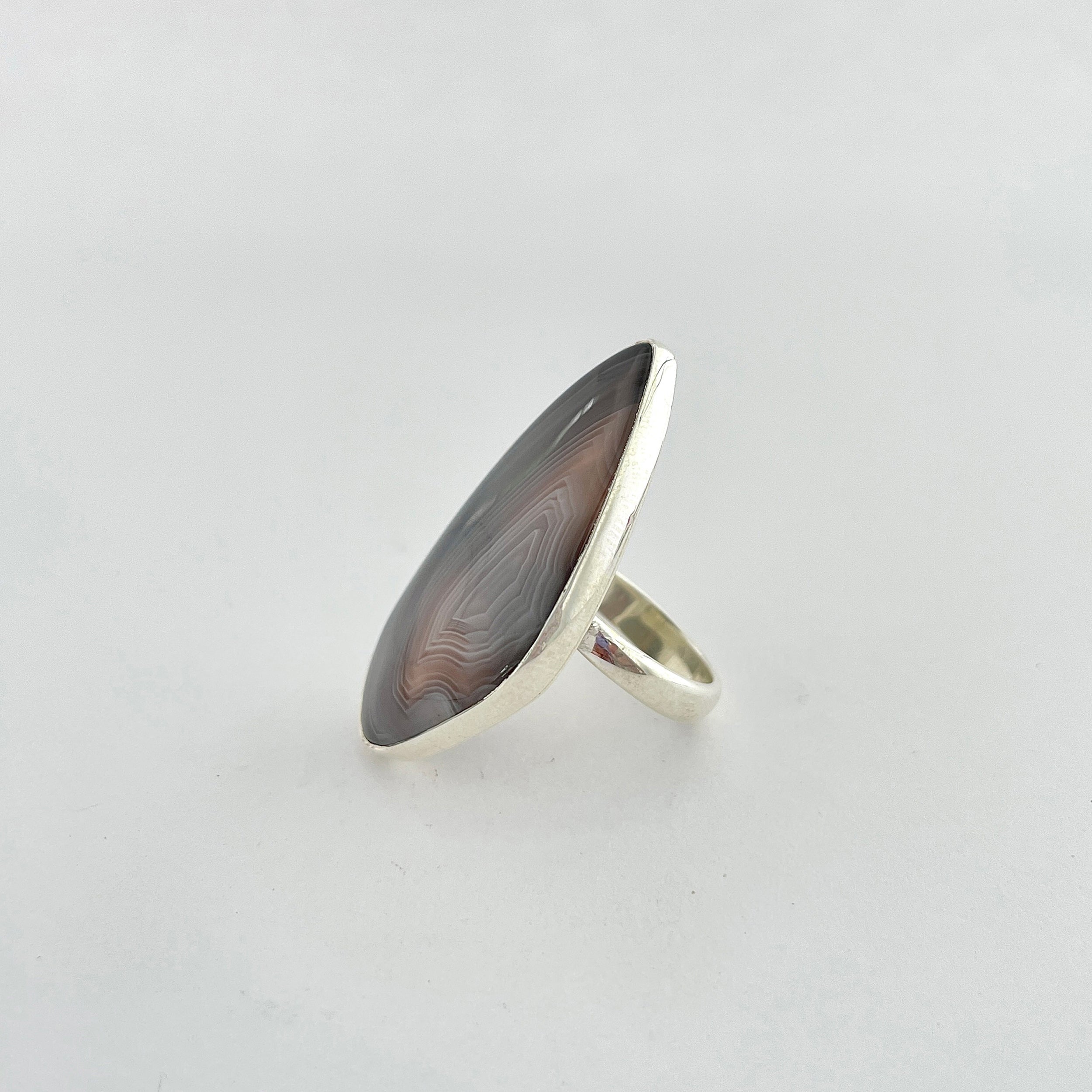 Botswana Agate Ring-(BWA-2-16)