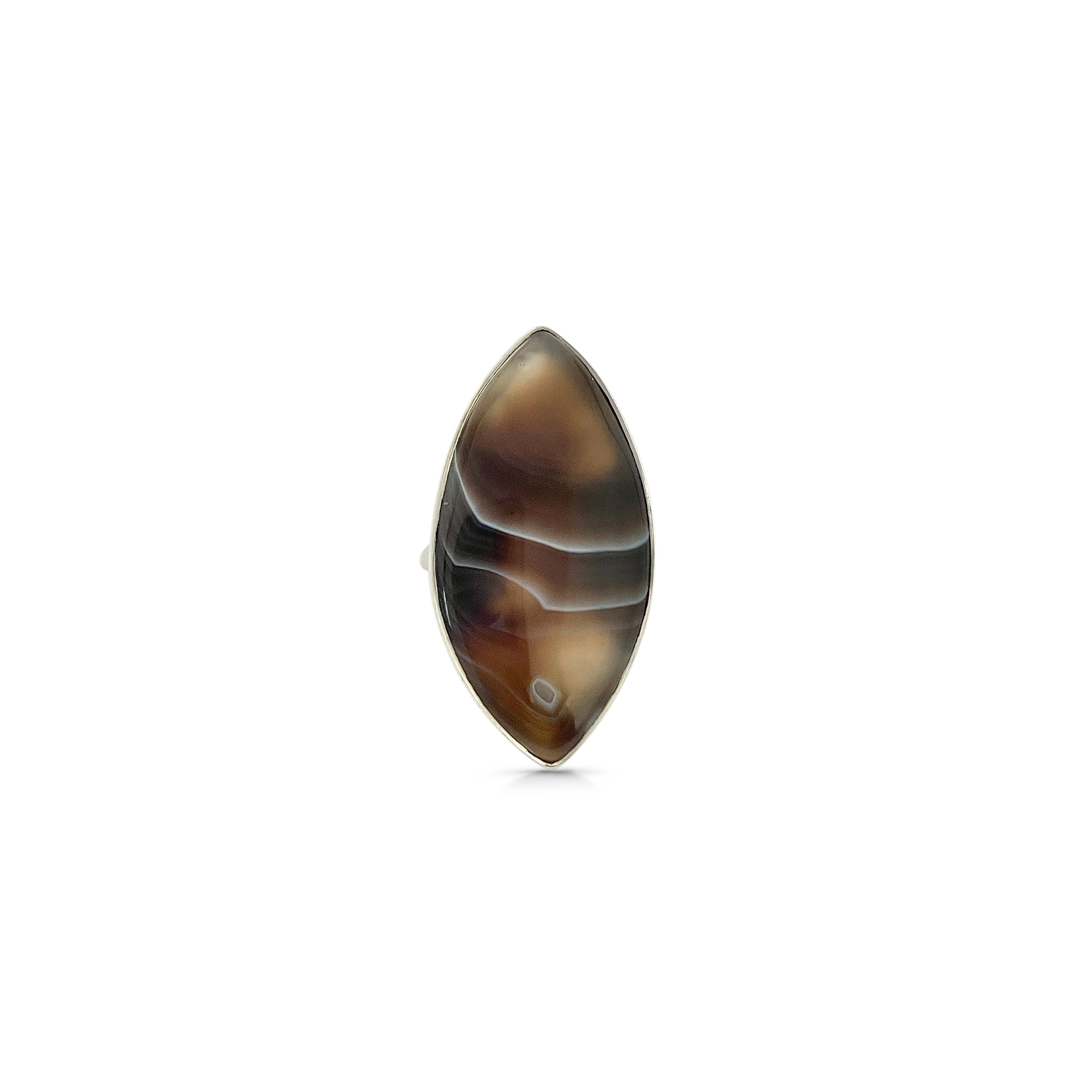 Botswana Agate Ring-(BWA-2-19)