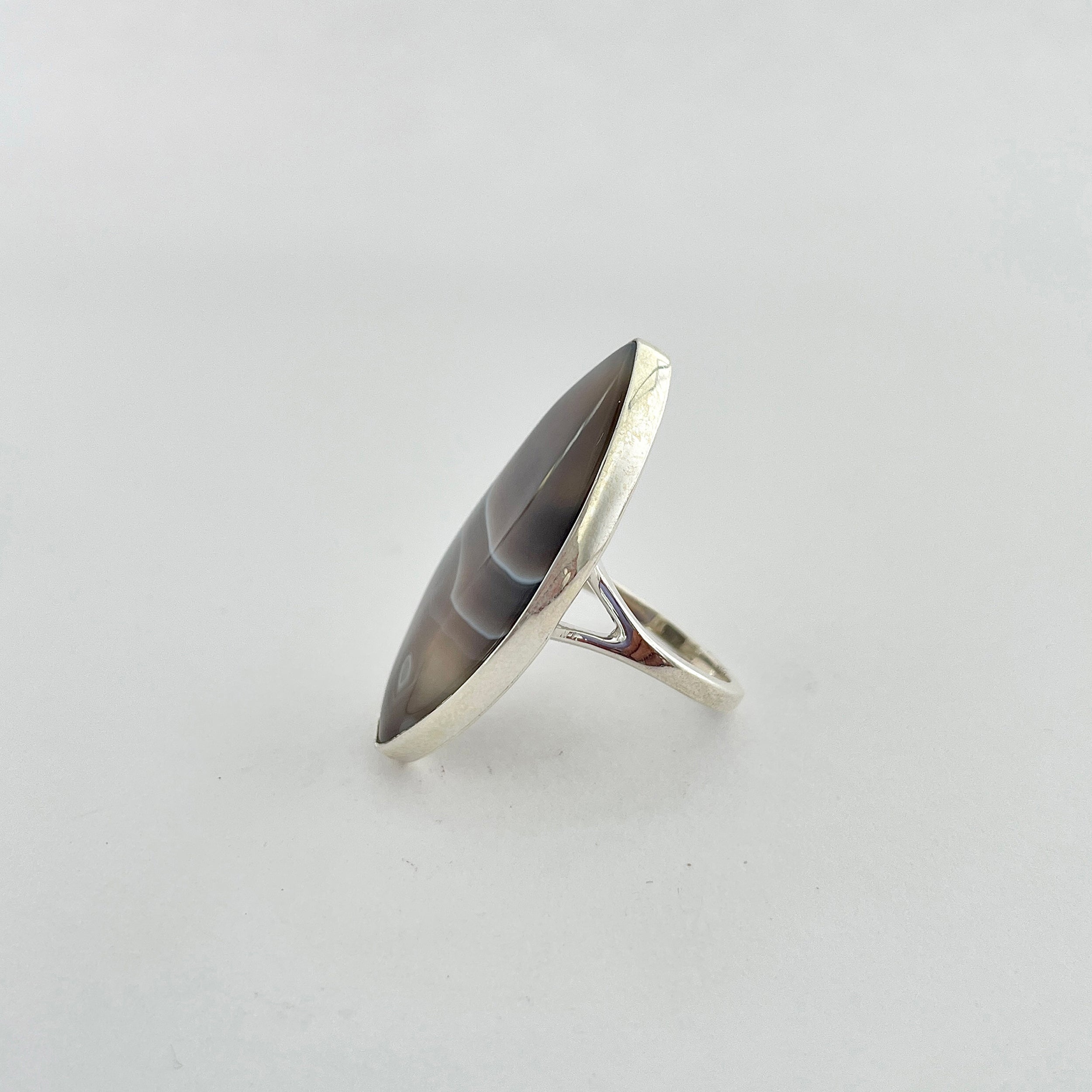 Botswana Agate Ring-(BWA-2-19)