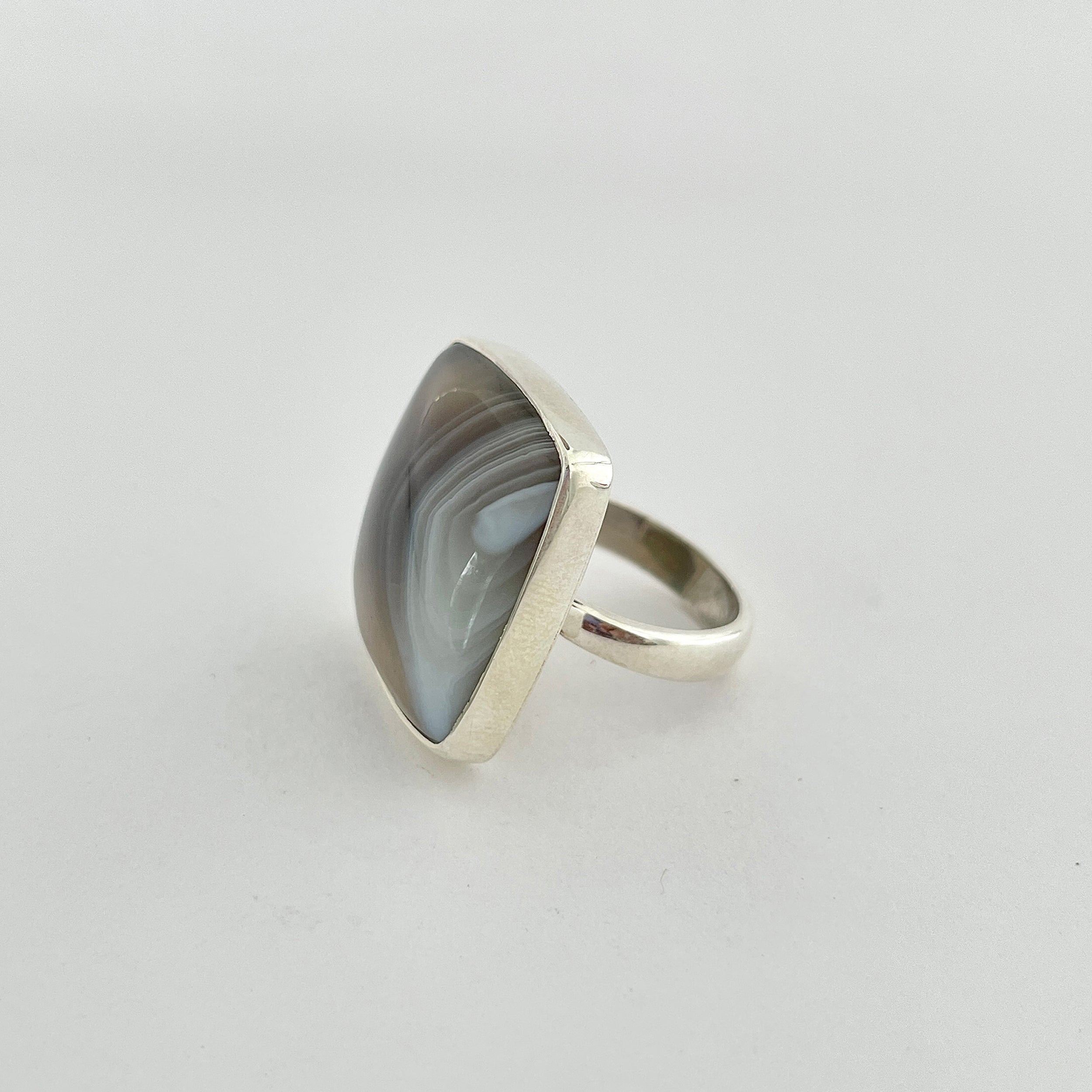 Botswana Agate Ring-(BWA-2-2)