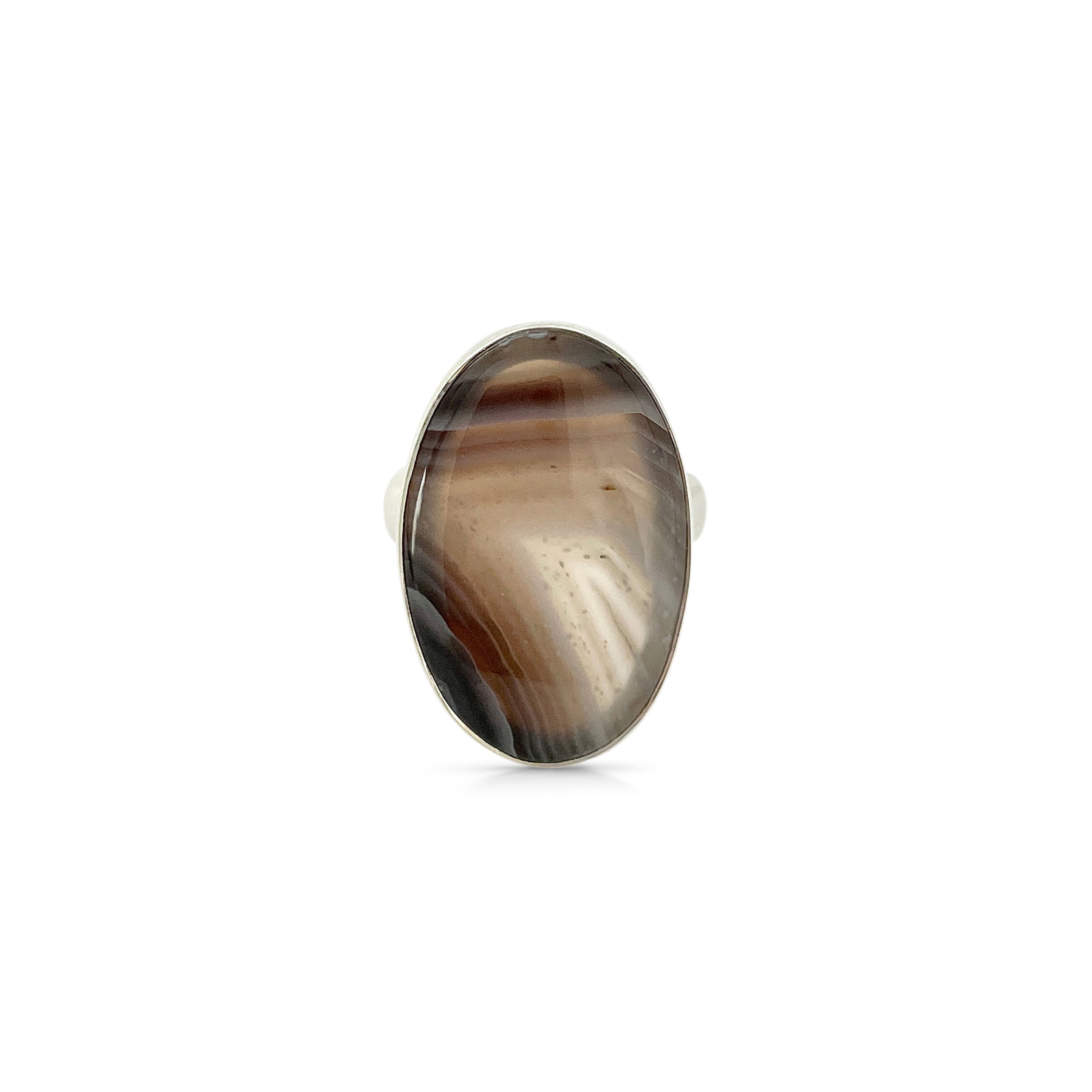 Botswana Agate Ring-(BWA-2-5)