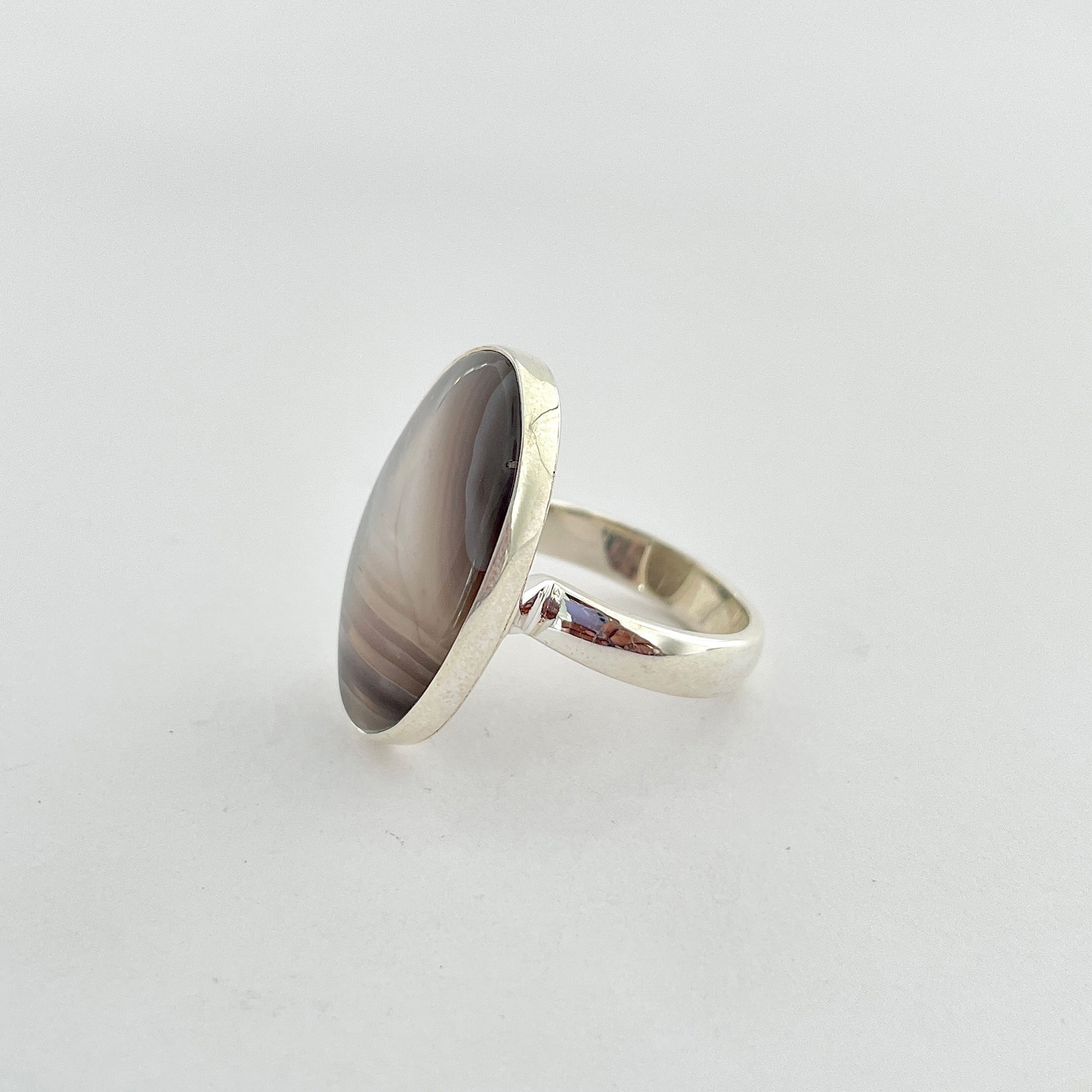 Botswana Agate Ring-(BWA-2-5)