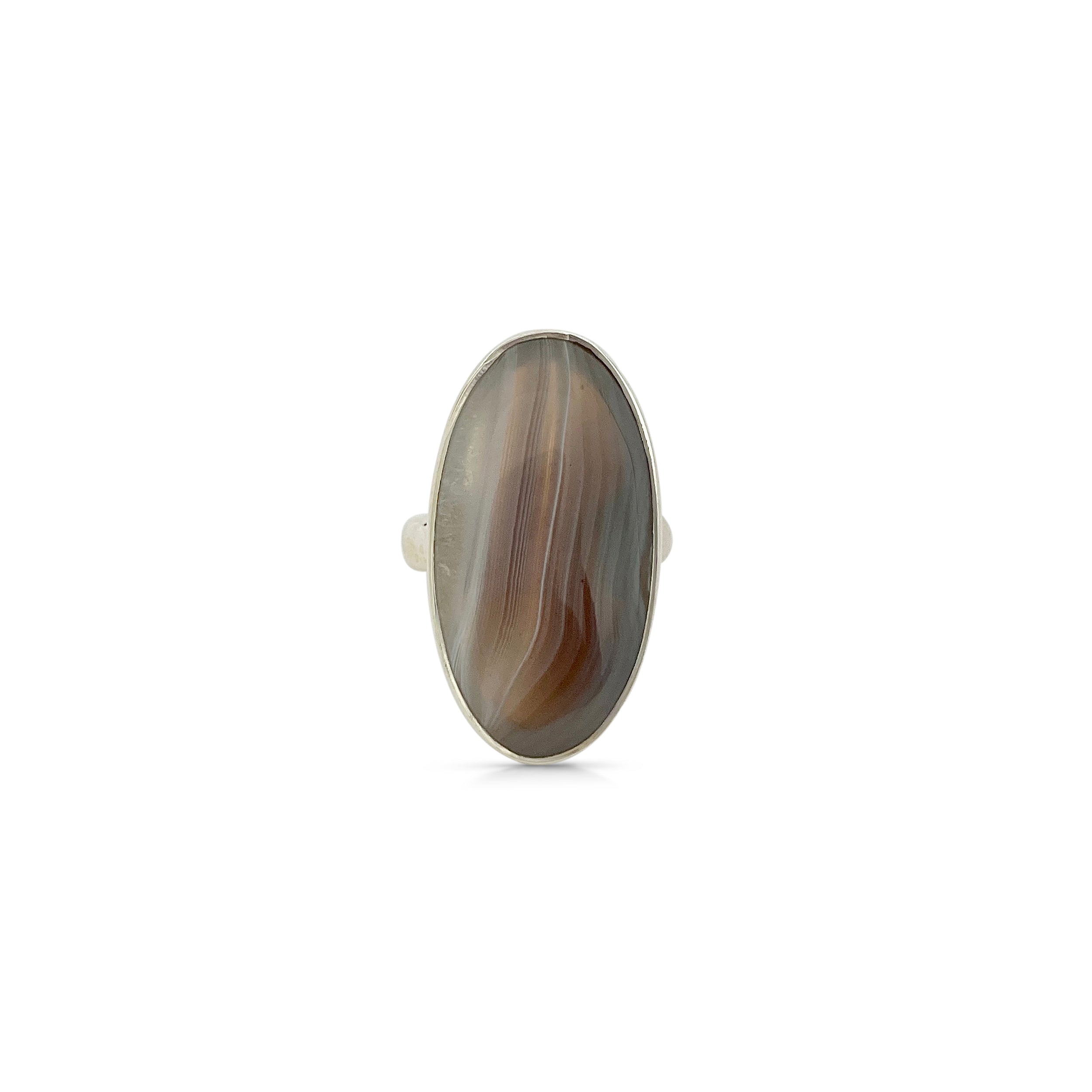 Botswana Agate Ring-(BWA-2-7)