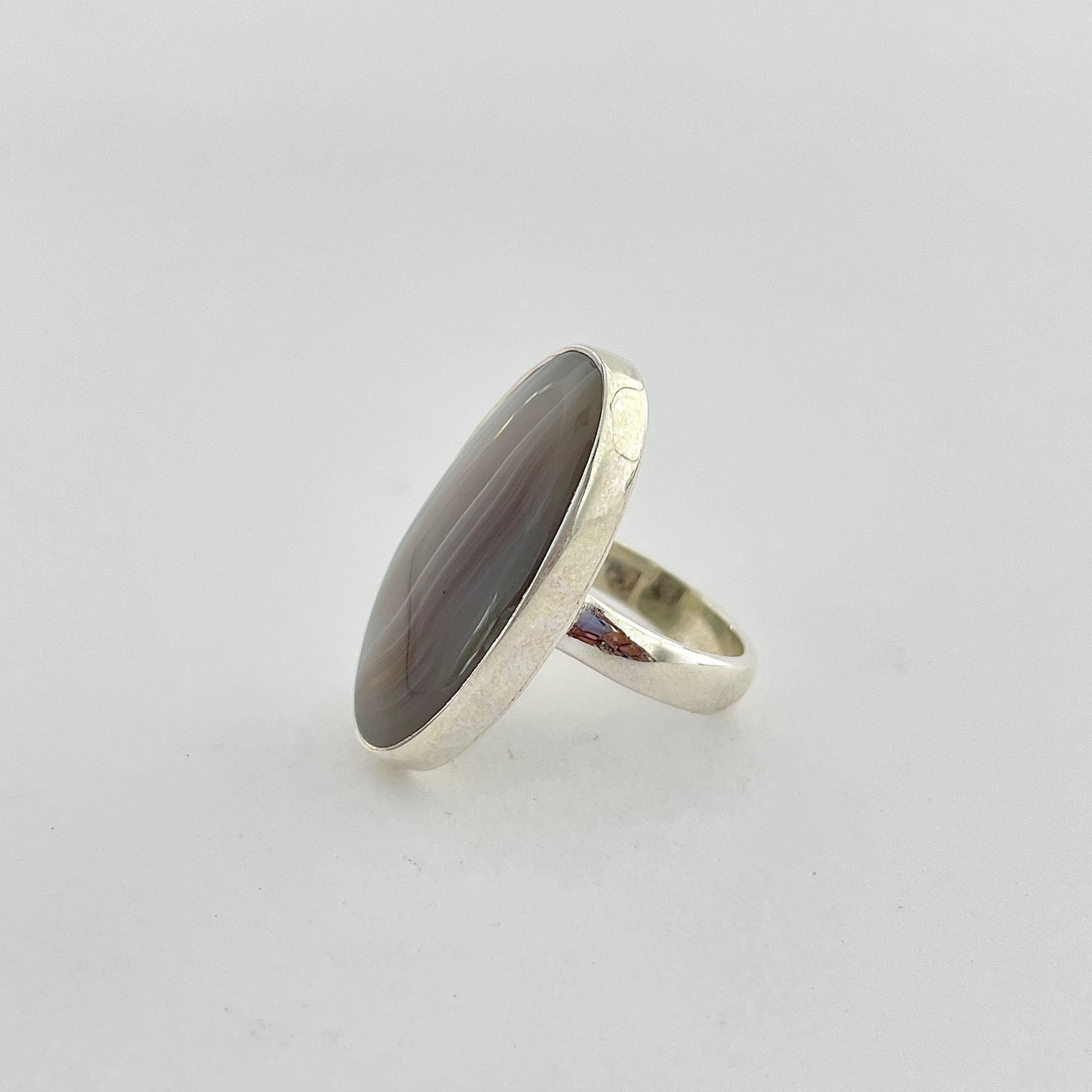 Botswana Agate Ring-(BWA-2-7)