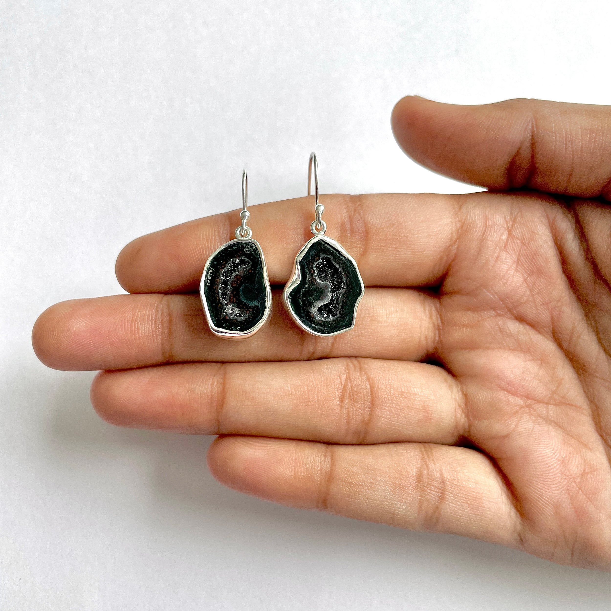 Coconut Geode Earring-(CCG-3-10)