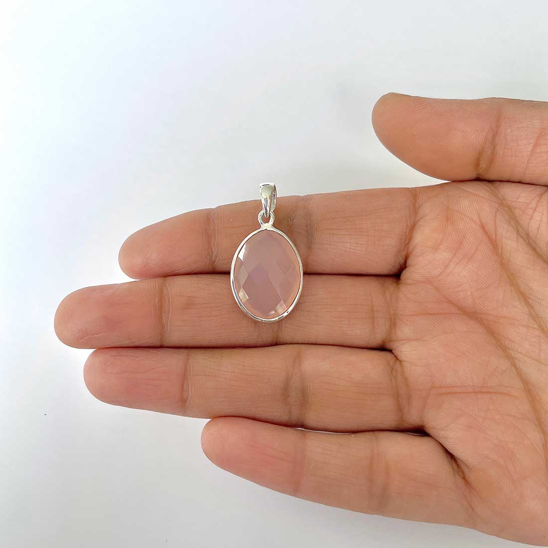 Chalcedony Pendant-(CHD-1-38)