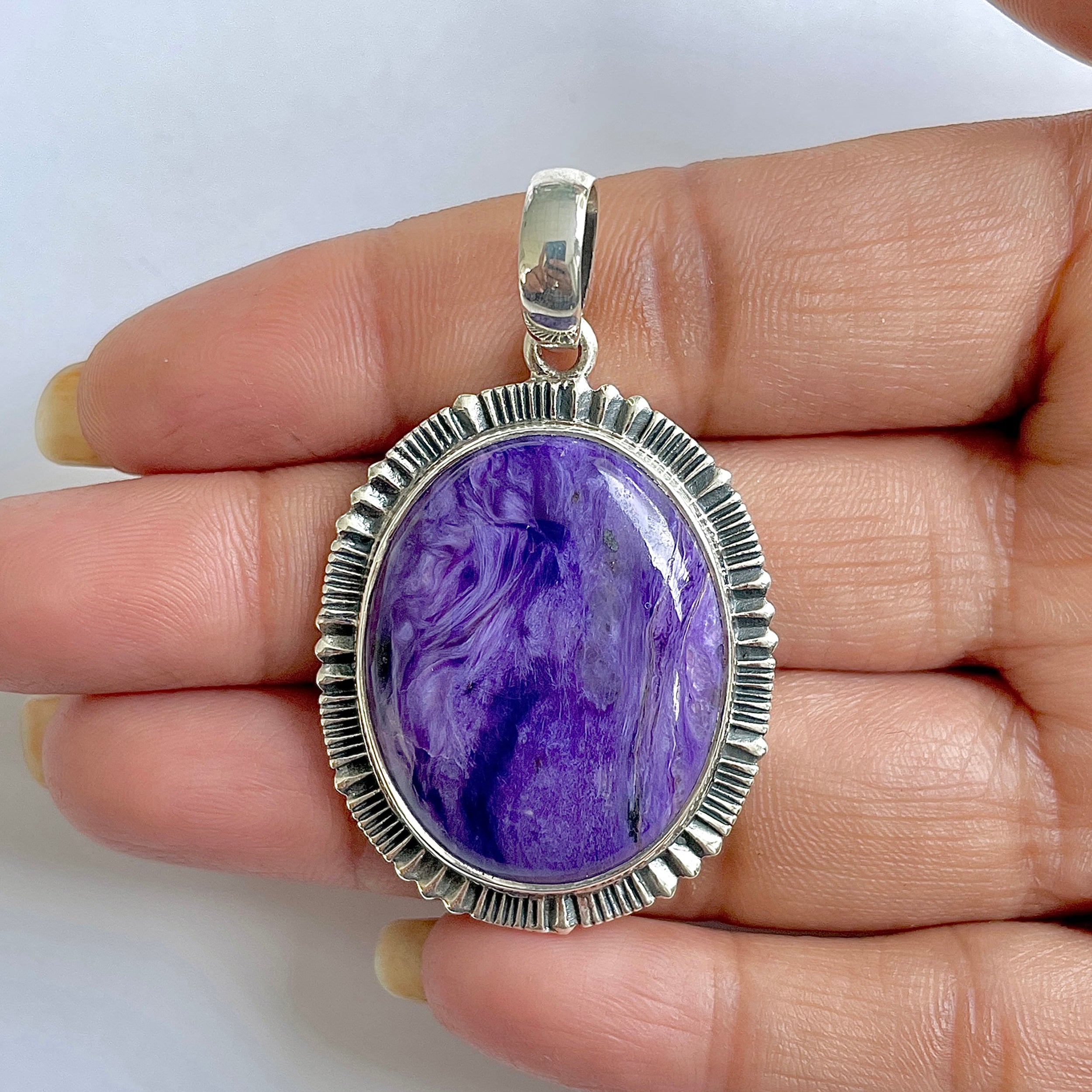 Charoite Pendant-(CHR-1-1)
