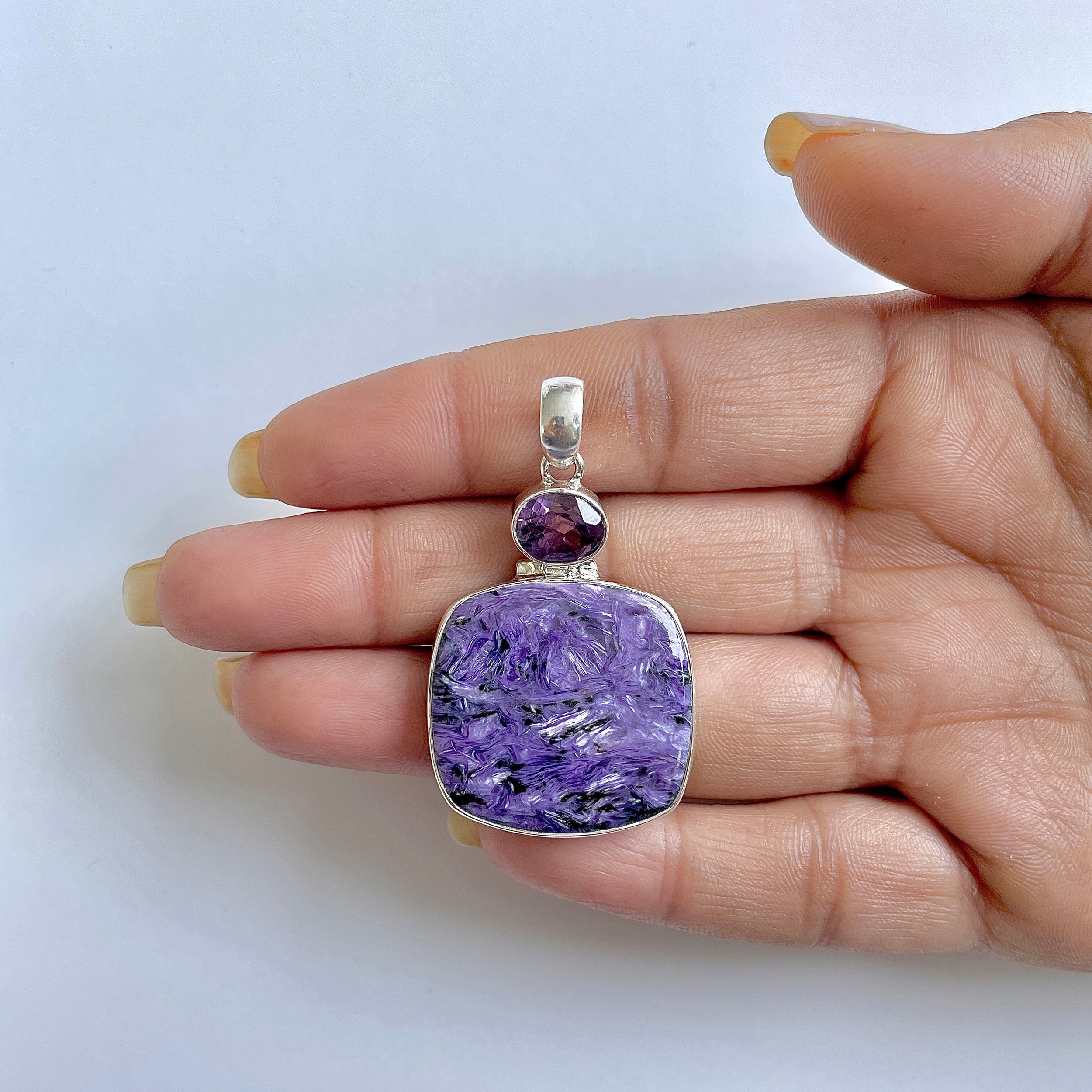 Charoite Pendant-(CHR-1-17)